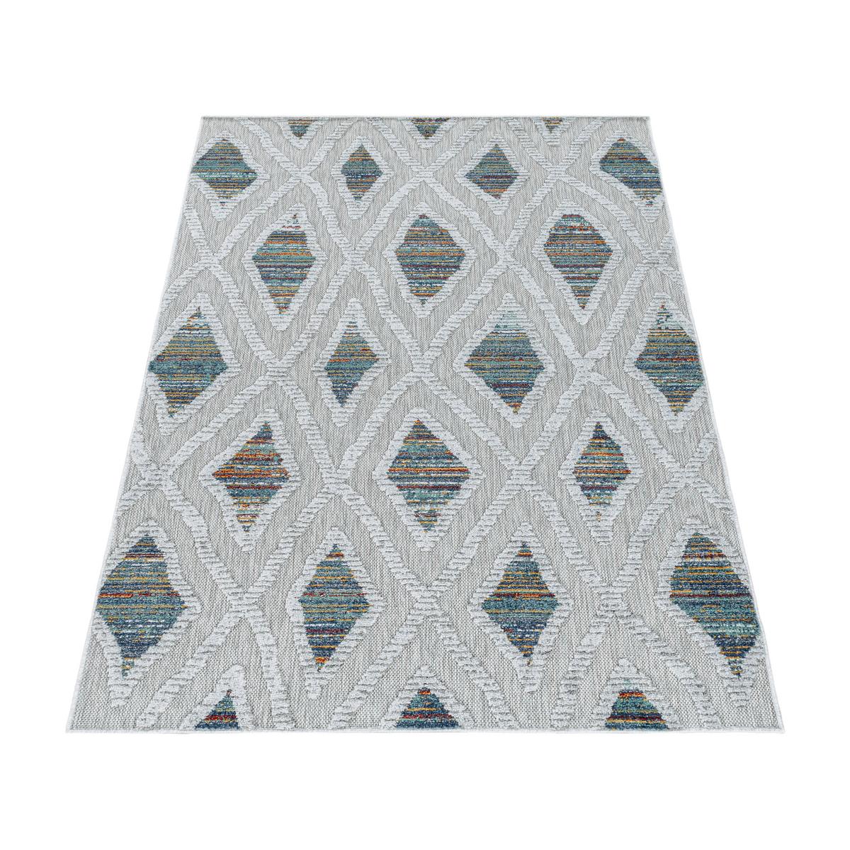 Flachwebteppich Bahama - Multicolor, Design, Textil (80/150cm) - Novel