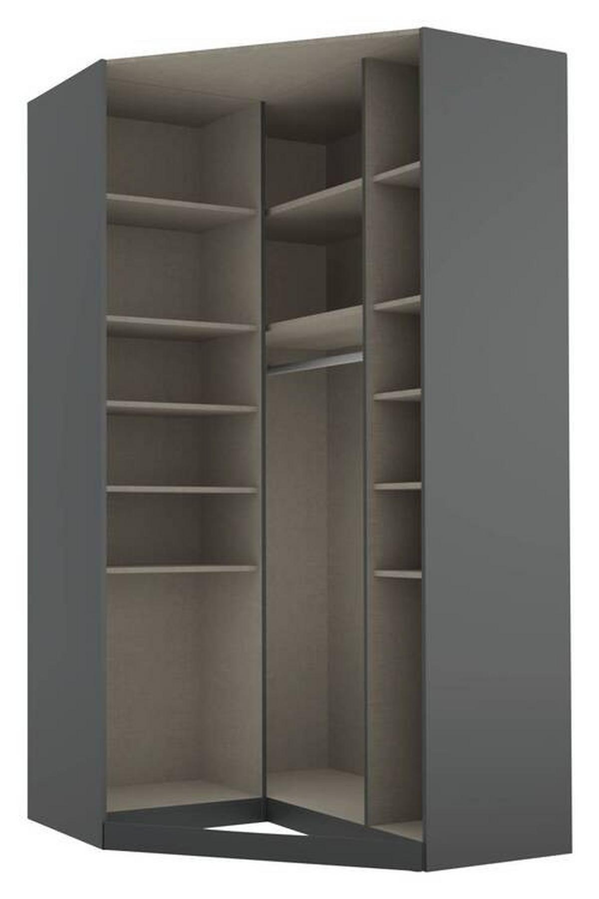 Eckschrank B: 117 Cm Alabama, Grau - Grau, MODERN, Holzwerkstoff (117/229/117cm) - Rauch Möbel
