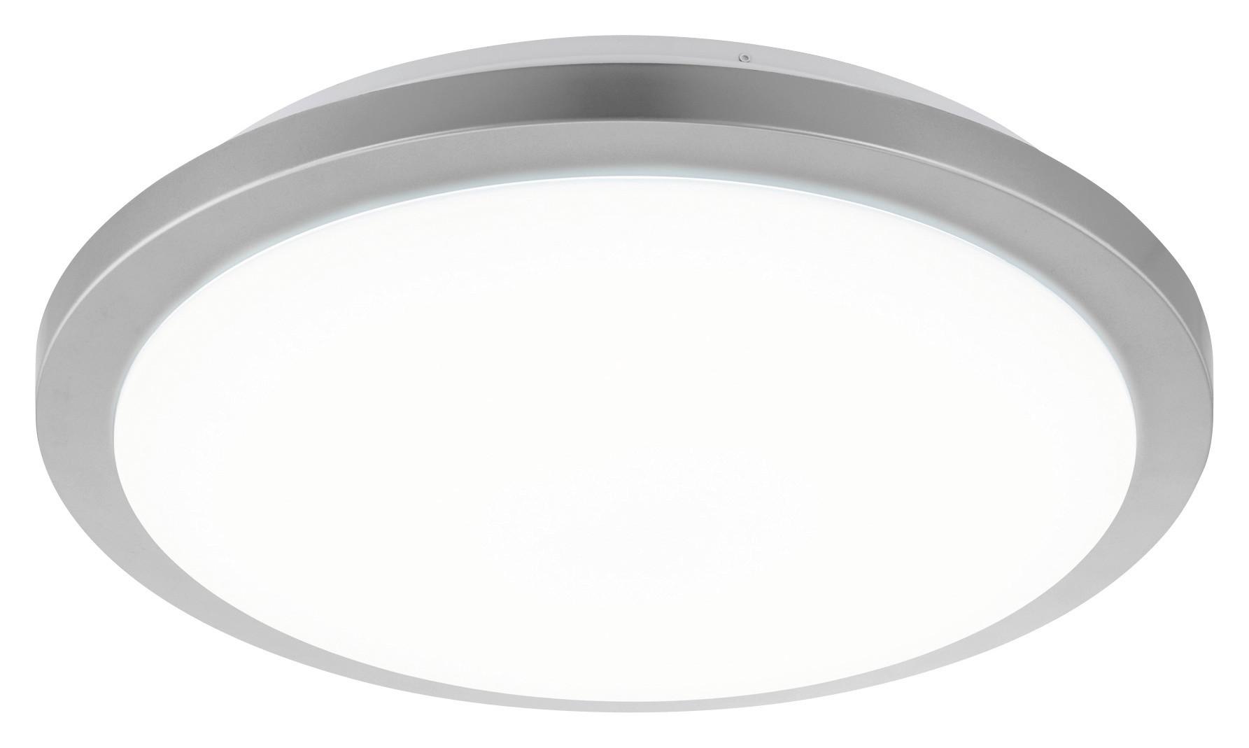 LED-Deckenleuchte Competa-St Ø 77,5 cm 4-Fach Schaltbar - Silberfarben/Weiß, Basics, Kunststoff/Metall (77,5/17,5cm)