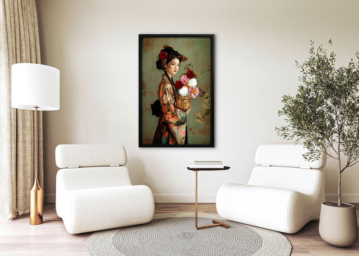 Obraz na plátne Denise, ca. 60/90cm - černá/vícebarevná, Moderní, plast (60/90cm) - Premium Living