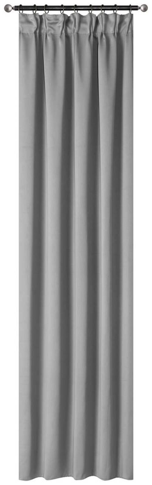 Vorhang mit Band Simone 135x245 cm Silberfarben - Silberfarben, ROMANTIK / LANDHAUS, Textil (135/245cm) - James Wood