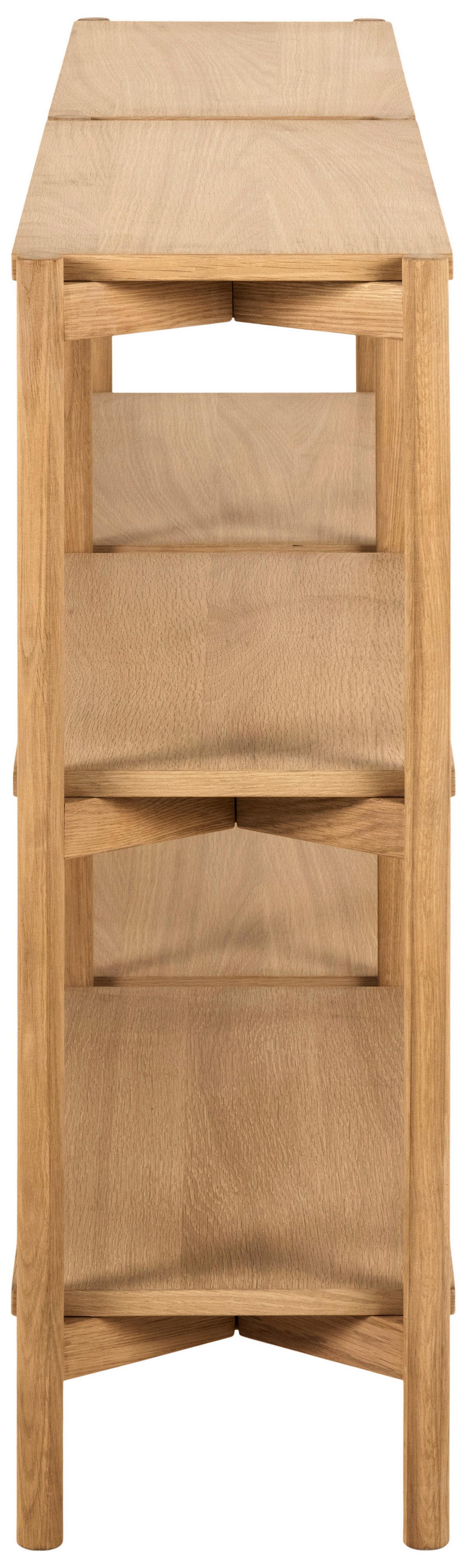 Regál BRAIDWOOD farby dubu - farba duba, Trend, drevo (169/88,4/30cm) - MID.YOU