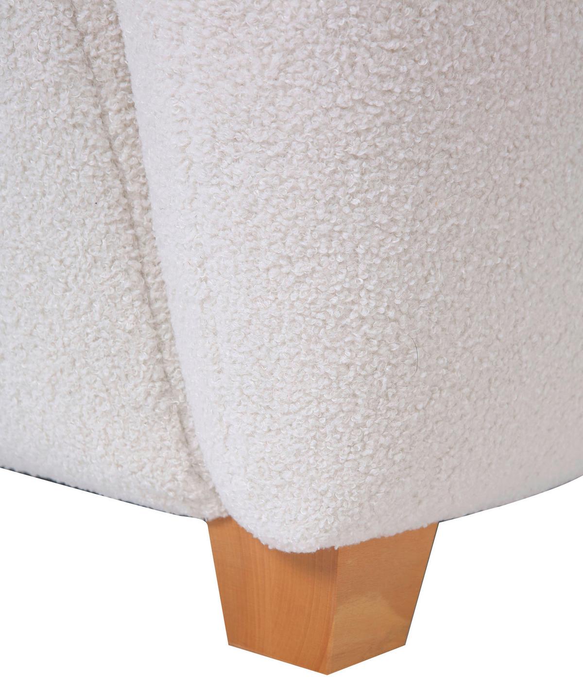 Sessel Fano - Eichefarben/Weiß, Design, Textil (90/93/92cm) - Livetastic