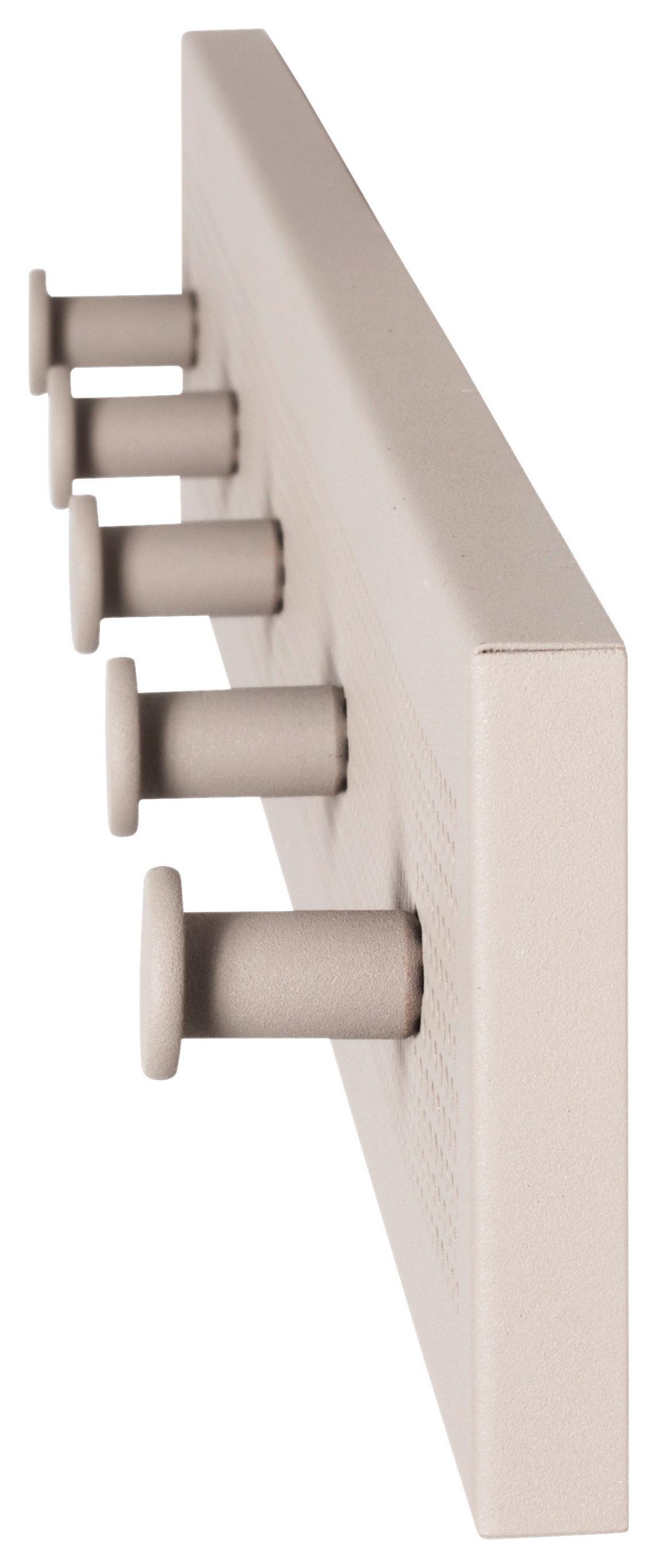 Hakenleiste Pedro 5 Kaschmir B: 57 cm - Kaschmir, Trend, Metall (57/8/4cm)