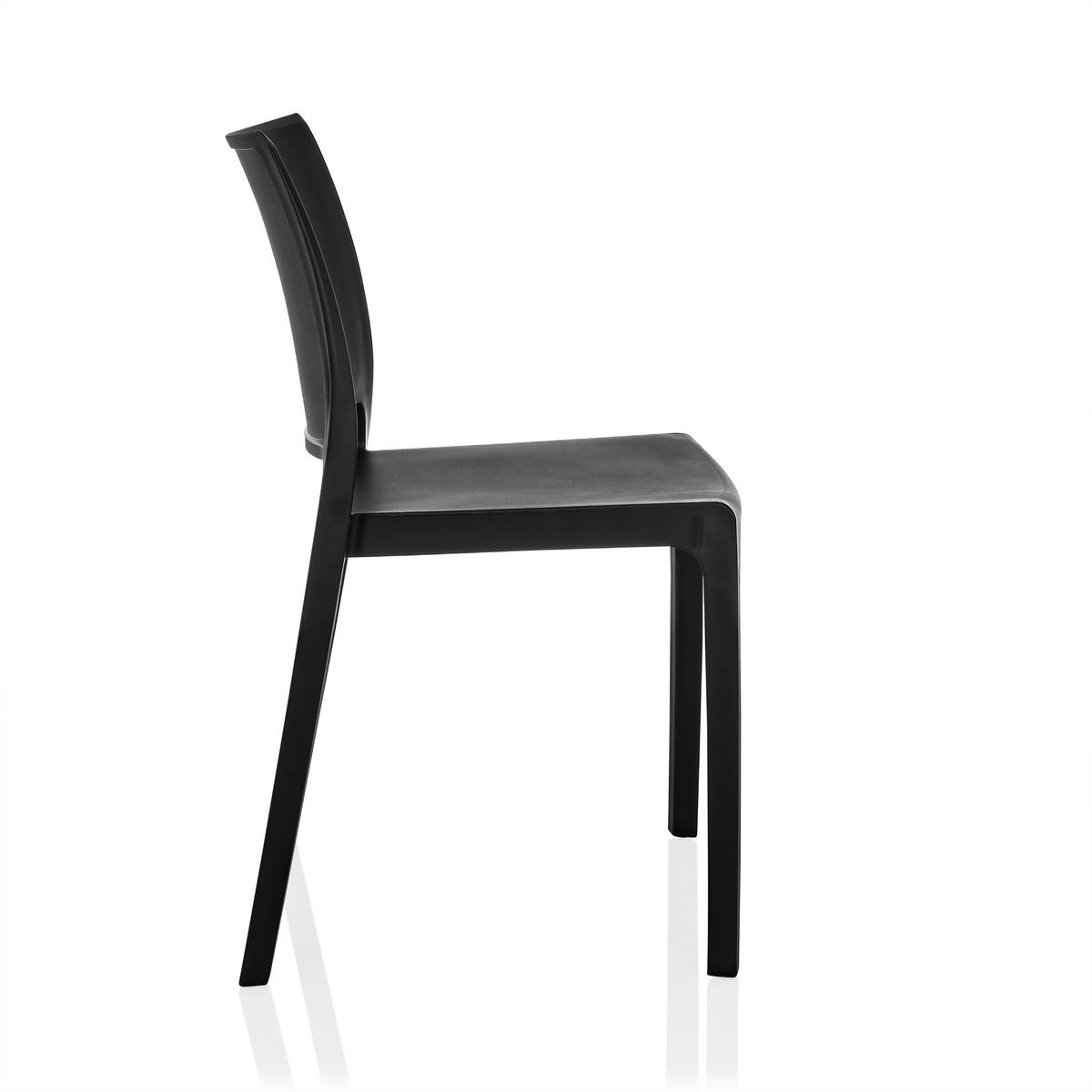 Stuhl T37 V Schwarz B: 47 cm - Schwarz, MODERN, Kunststoff (47/80/51cm) - MID.YOU