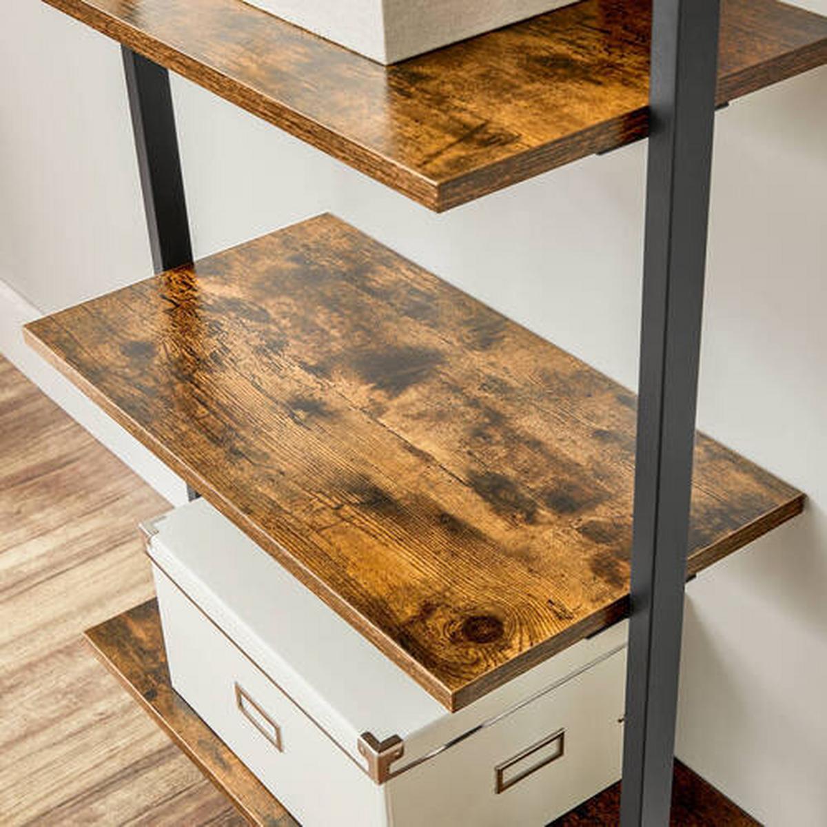 Regal Regal B: 60 cm Braun/Schwarz - Schwarz/Braun, Trend, Holzwerkstoff (60/204,8/30cm) - Boxxx