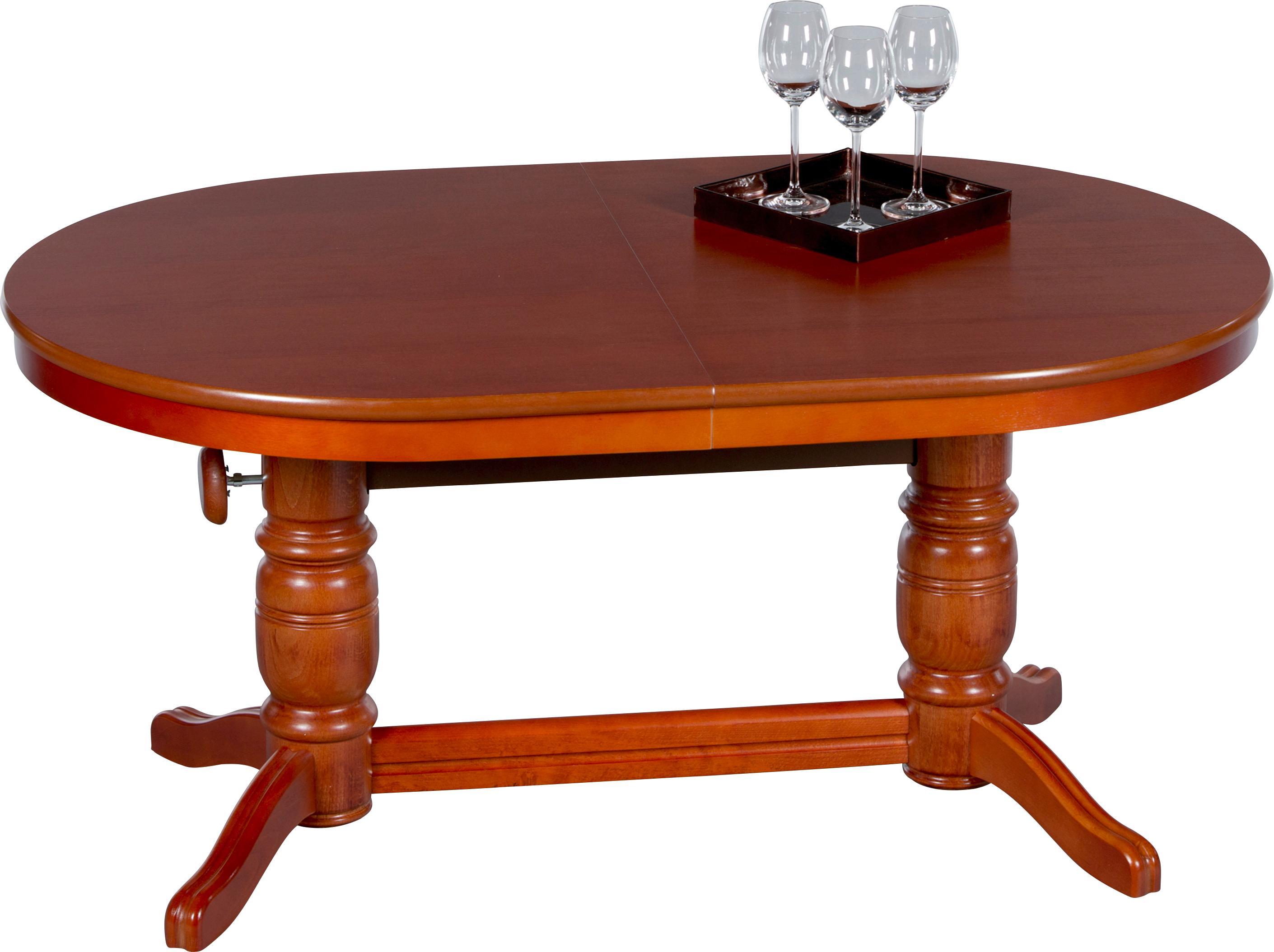 Höhenverstellbarer Couchtisch in Kirschbaumfarben