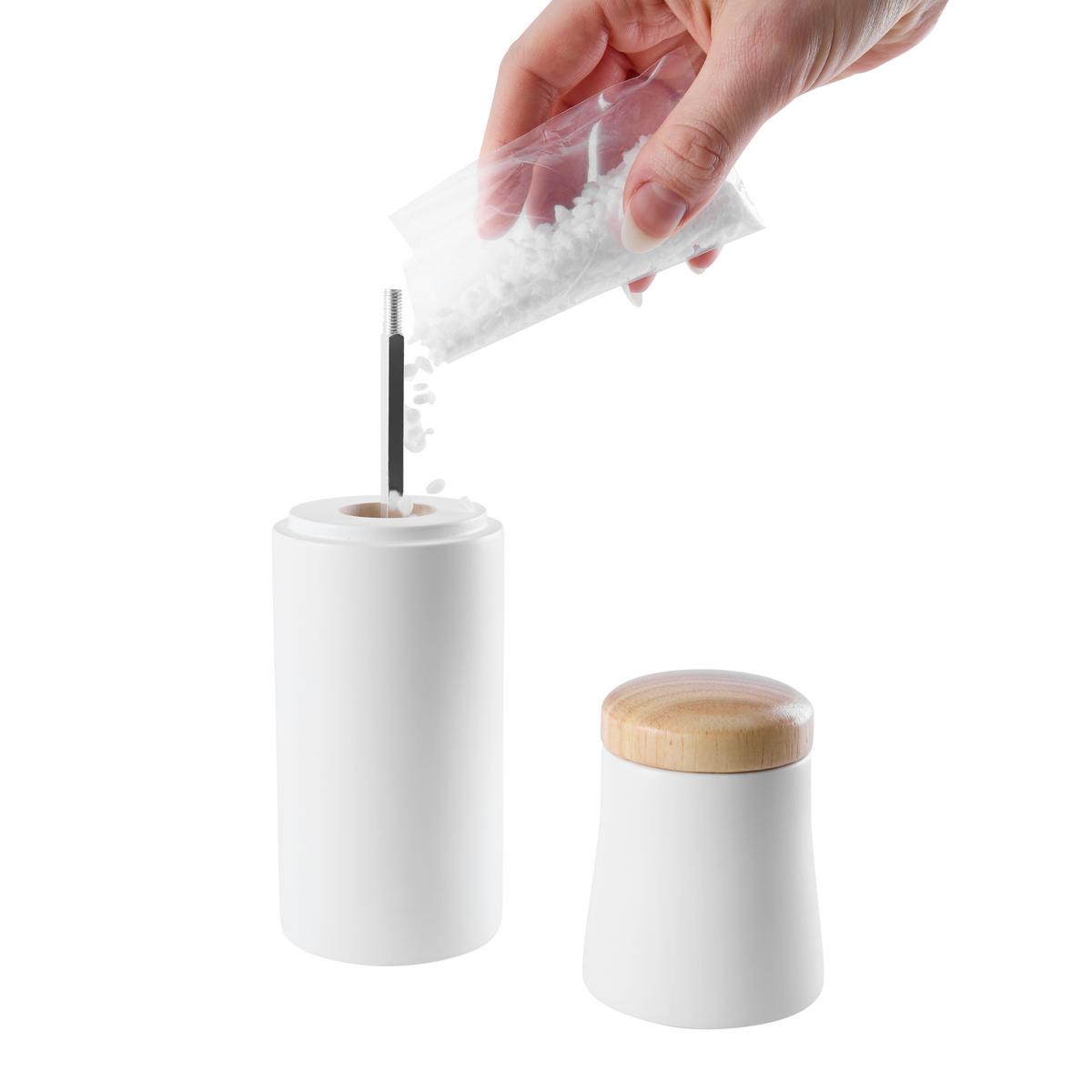 Soľnička a korenička SVEA - 2PCS - čierna/biela, Konventionell, kov/drevo - Mömax