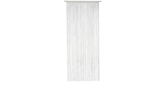 Fadenvorhang + Stangendurchzug Marietta 90x245 cm Weiß - Weiß, KONVENTIONELL, Textil (90/245cm) - Ondega