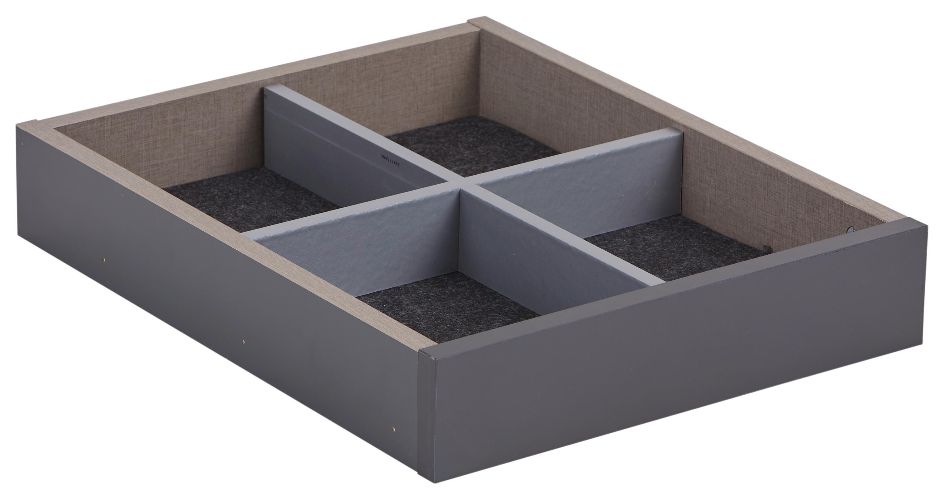ZÁSUVKA UNIT - šedavě hnědá, Moderní, kompozitní dřevo (42,4cm) - Ondega
