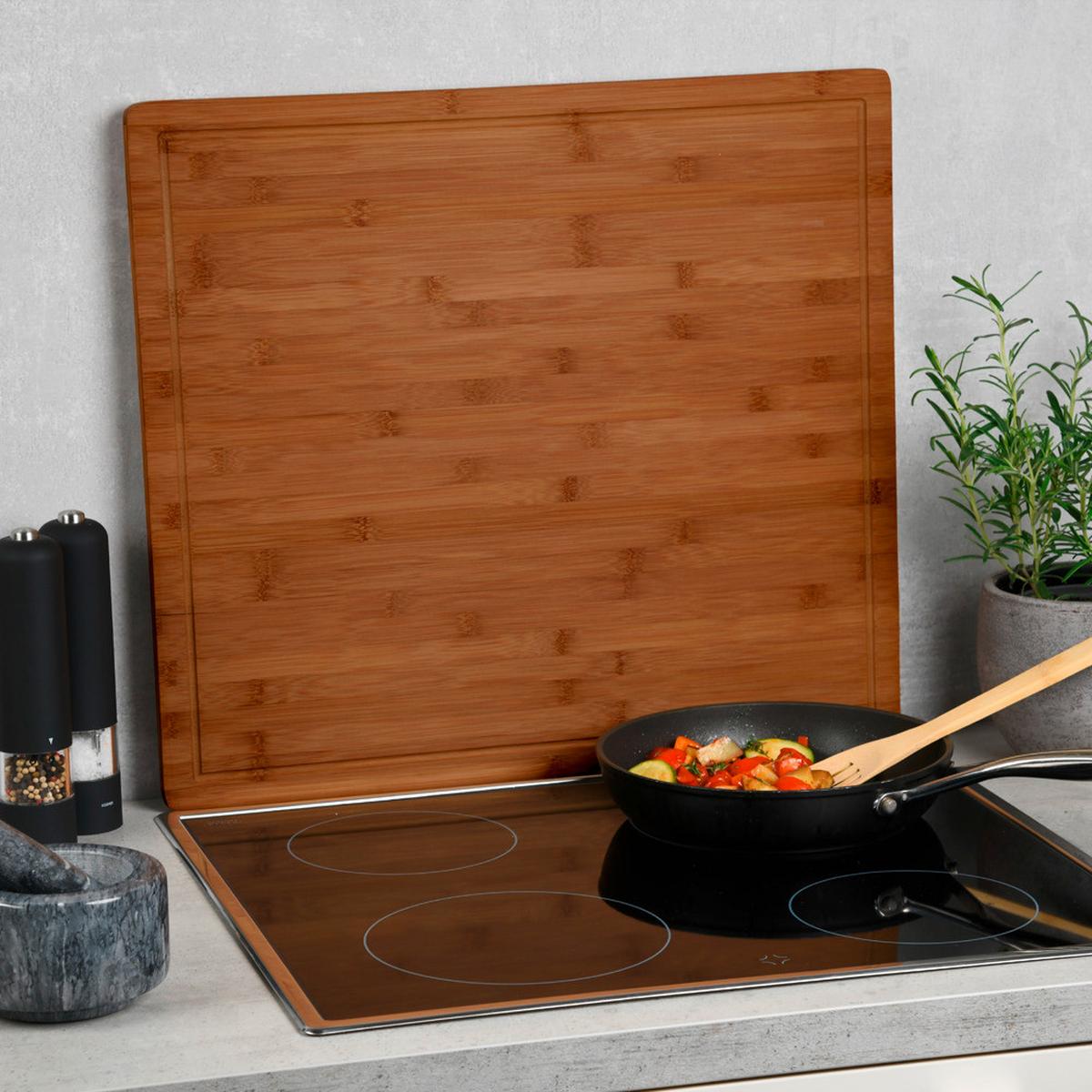 Schneidebrett Naturfarben L: 56 cm - Naturfarben, Basics, Naturmaterialien (56/50/3,1cm) - Kesper