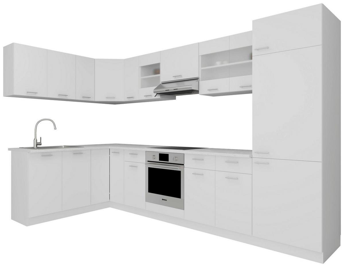 Eckküche Esilo Weiß S: 178/328 Cm - Weiß, KONVENTIONELL, Holzwerkstoff (178/328cm) - MID.YOU