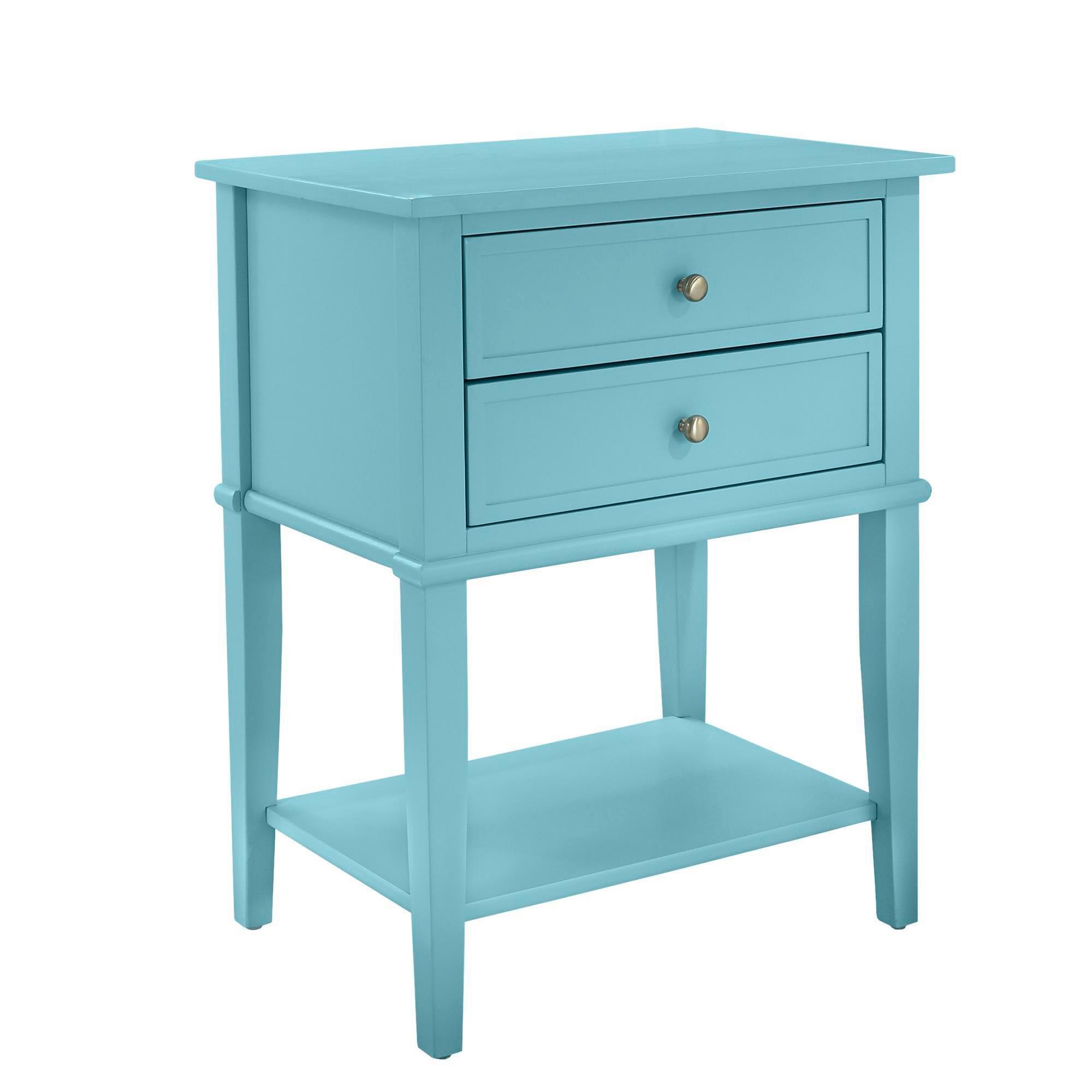 Beistelltisch Franklin Hellblau B: 56 cm - Blau/Hellblau, Design, Holz/Holzwerkstoff (56/40/72cm) - MID.YOU