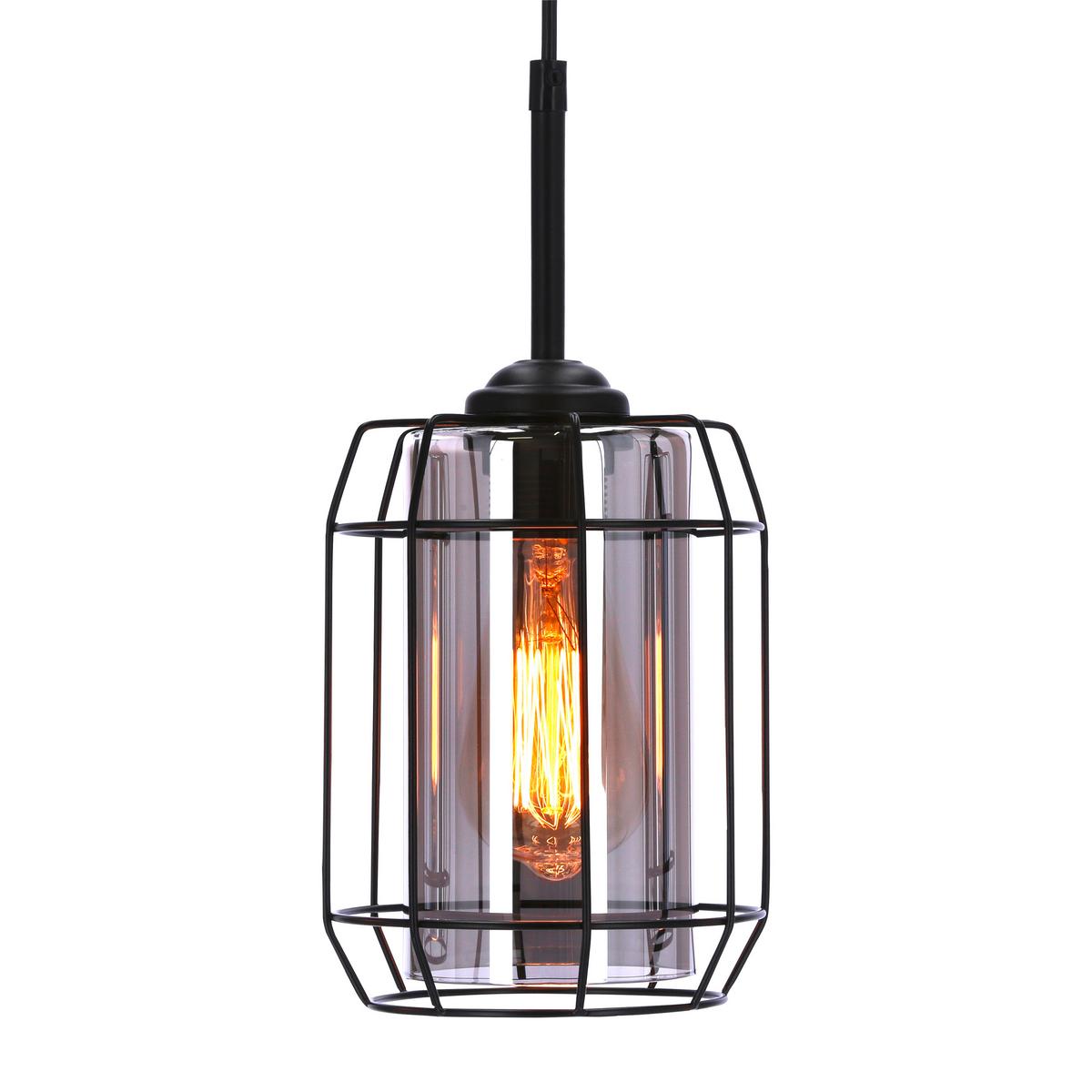 Pendelleuchte 33-084535 Jonera - Schwarz, Design, Metall (67/15/110cm)