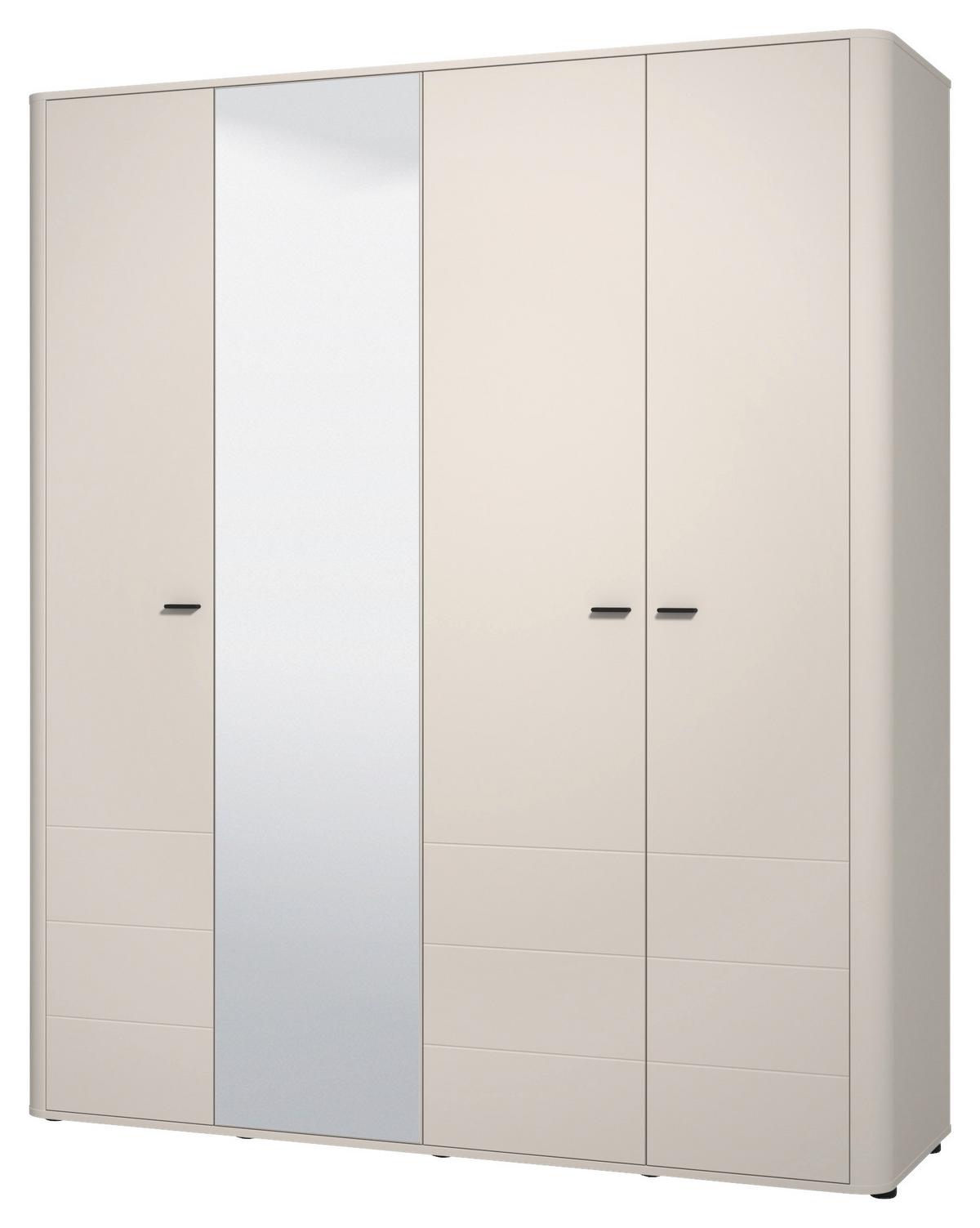SKRIŇA S OTOČNÝMI DVERAMI CASHMIRA - kašmírová, Trend, kompozitné drevo (180/211/57cm) - Based