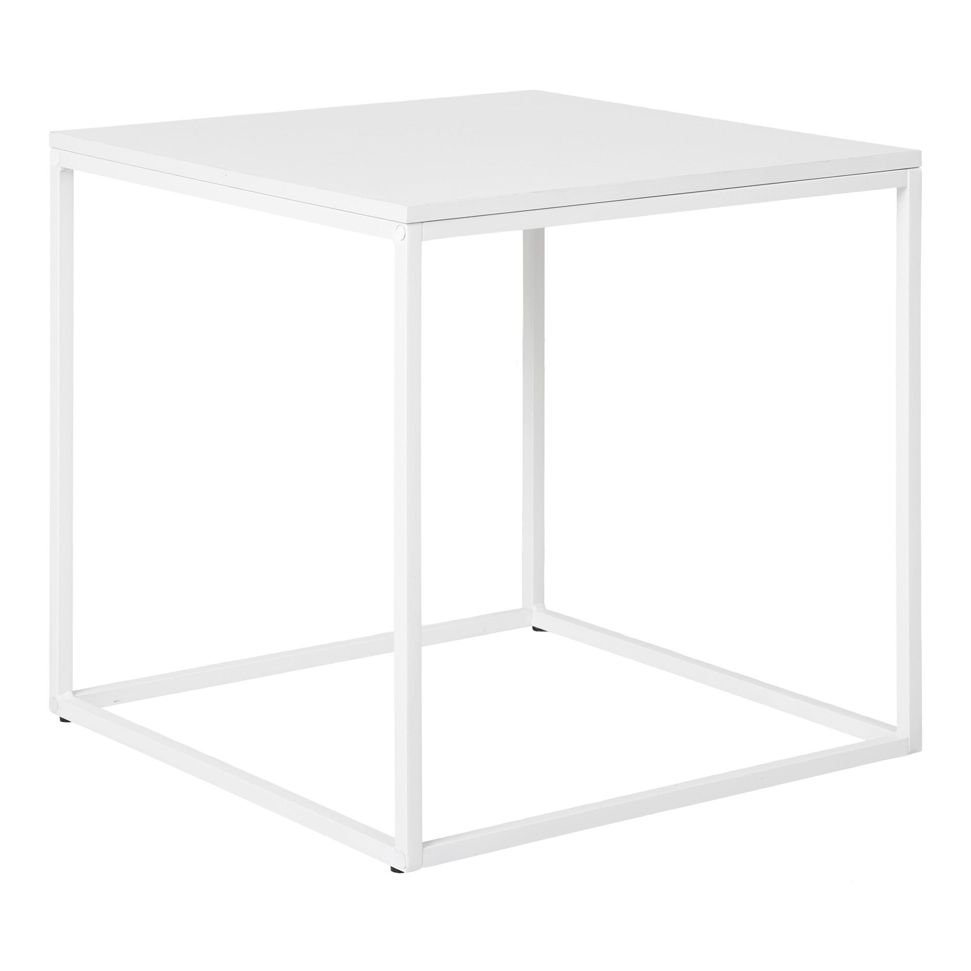 Beistelltisch Vita Weiß, L/b/h: 45x45x45cm - Weiß, Basics, Holzwerkstoff/Metall (45/45/45cm)