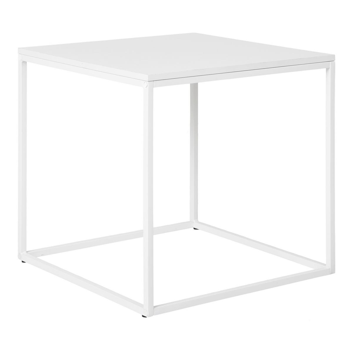 Beistelltisch Vita Weiß, L/b/h: 45x45x45cm - Weiß, Basics, Holzwerkstoff/Metall (45/45/45cm)