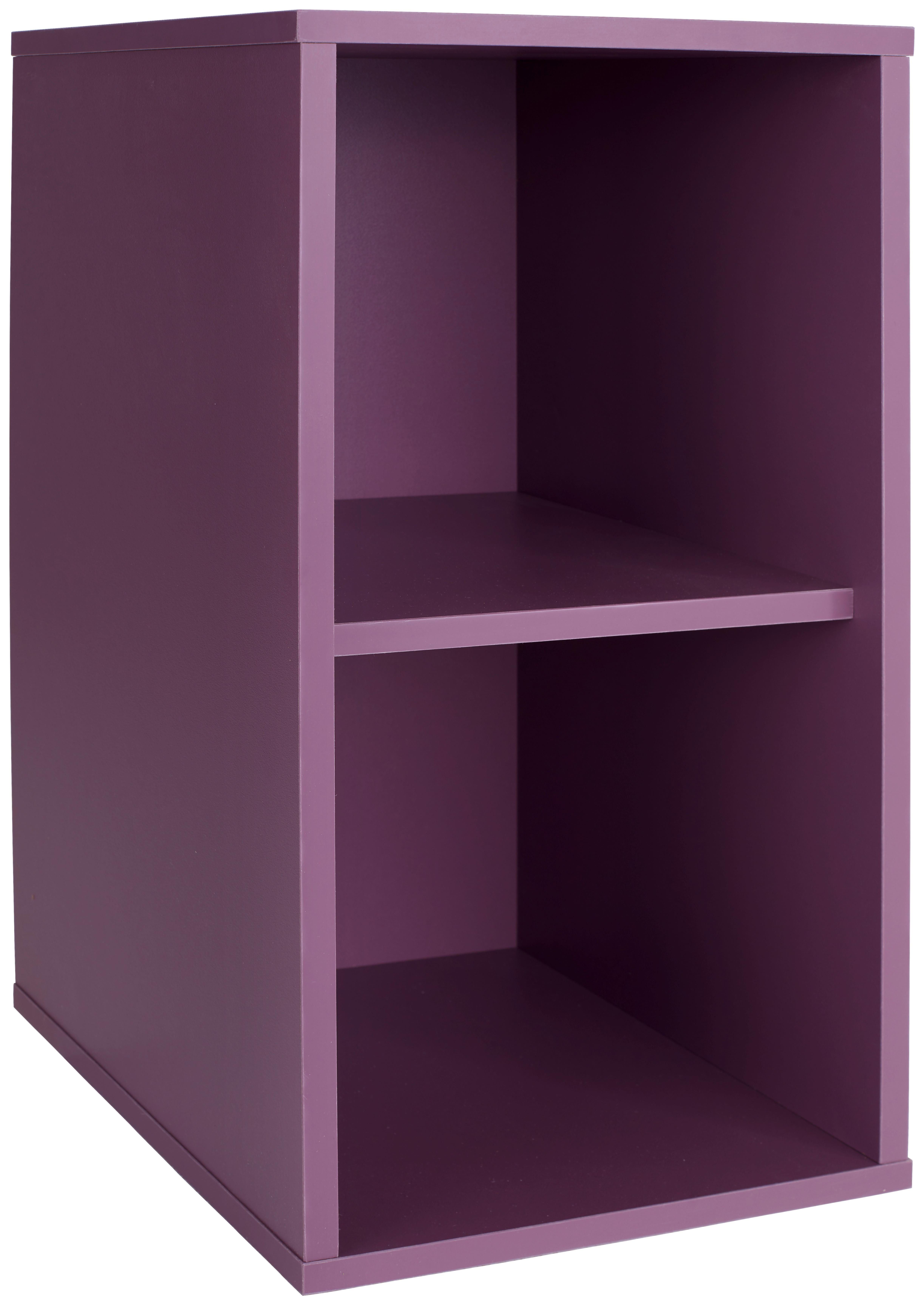Polc Box - ibolya, Modern, faalapú anyag (23/46/25cm)