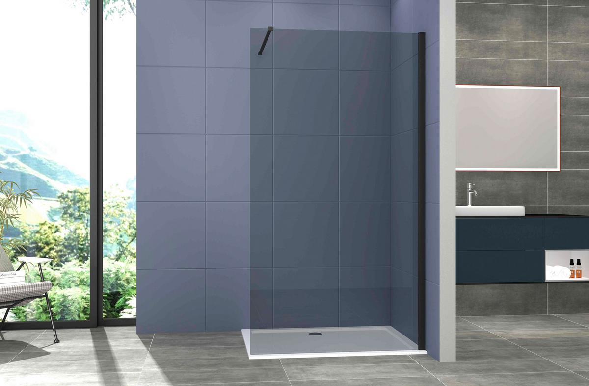 Zuhanyfal Walk-in 88/200cm Pt40w - szürke, Konventionell, üveg (88/200cm)