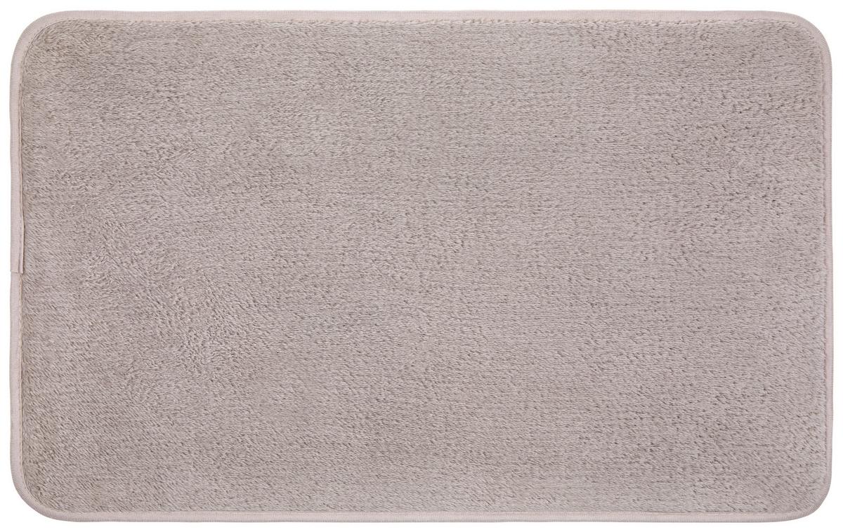 Badematte Lisa Taupe 45x70 cm Rutschhemmend - Taupe, KONVENTIONELL, Textil (45/70cm) - Ondega
