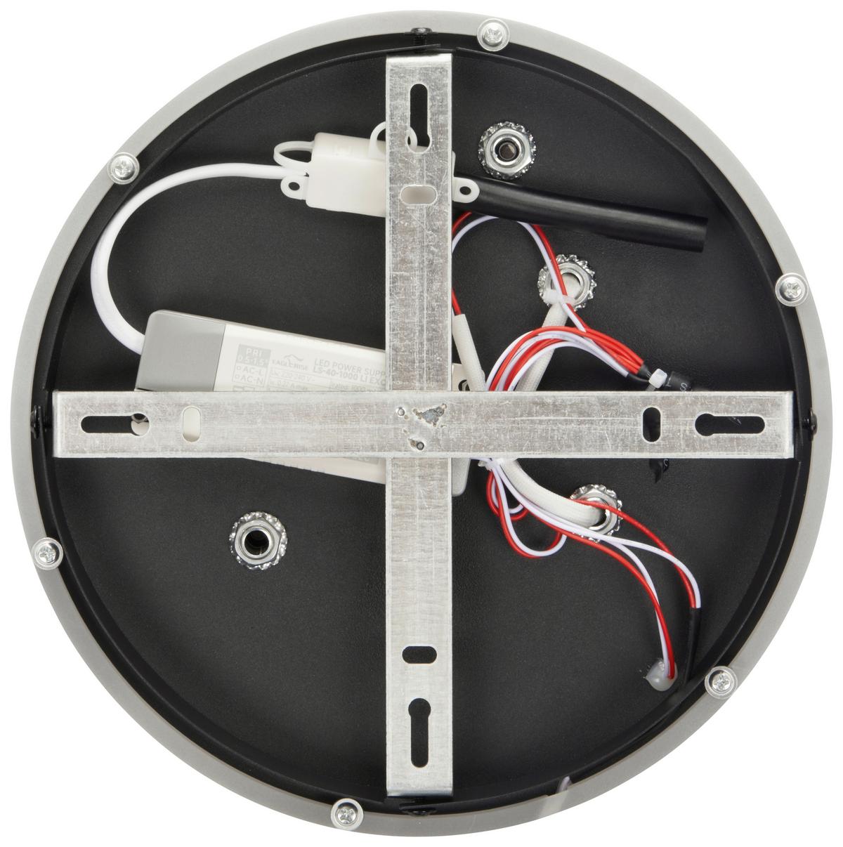 LED-Deckenleuchte, 4000k Cool - Schwarz, MODERN, Kunststoff/Metall (52/43/7cm)