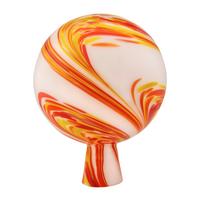 Rosenkugel Handbemalt Multicolor/Rot - Rot/Multicolor, Basics, Glas (15cm)