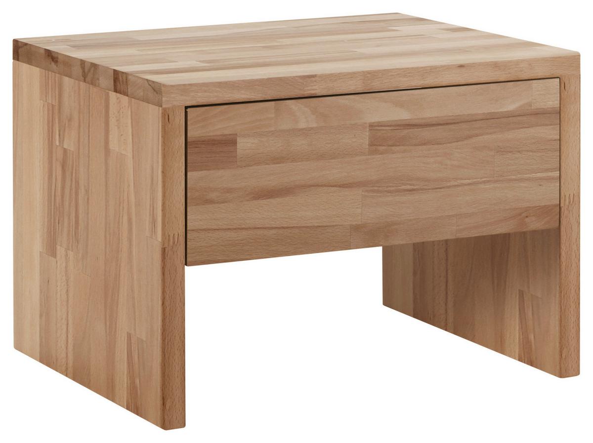 Nachtkästchen Salva, Kernbuche B: 48 Cm - Buchefarben/Kernbuche, Natur, Holz (48/35/40cm) - Hasena