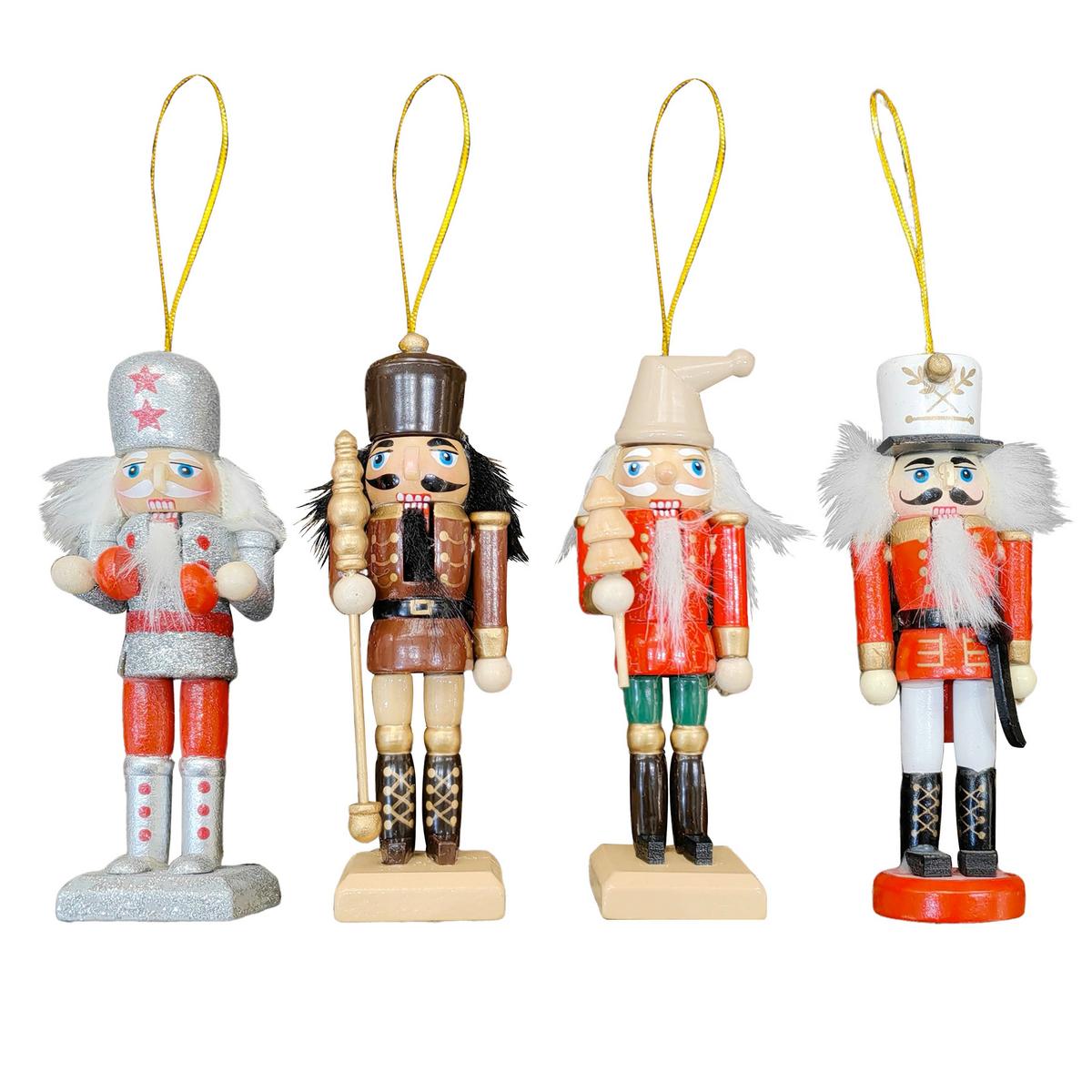 Nussknackerfigur Louisa - Multicolor, KONVENTIONELL, Holz/Textil (4,5/4/12,5cm) - Luca Bessoni