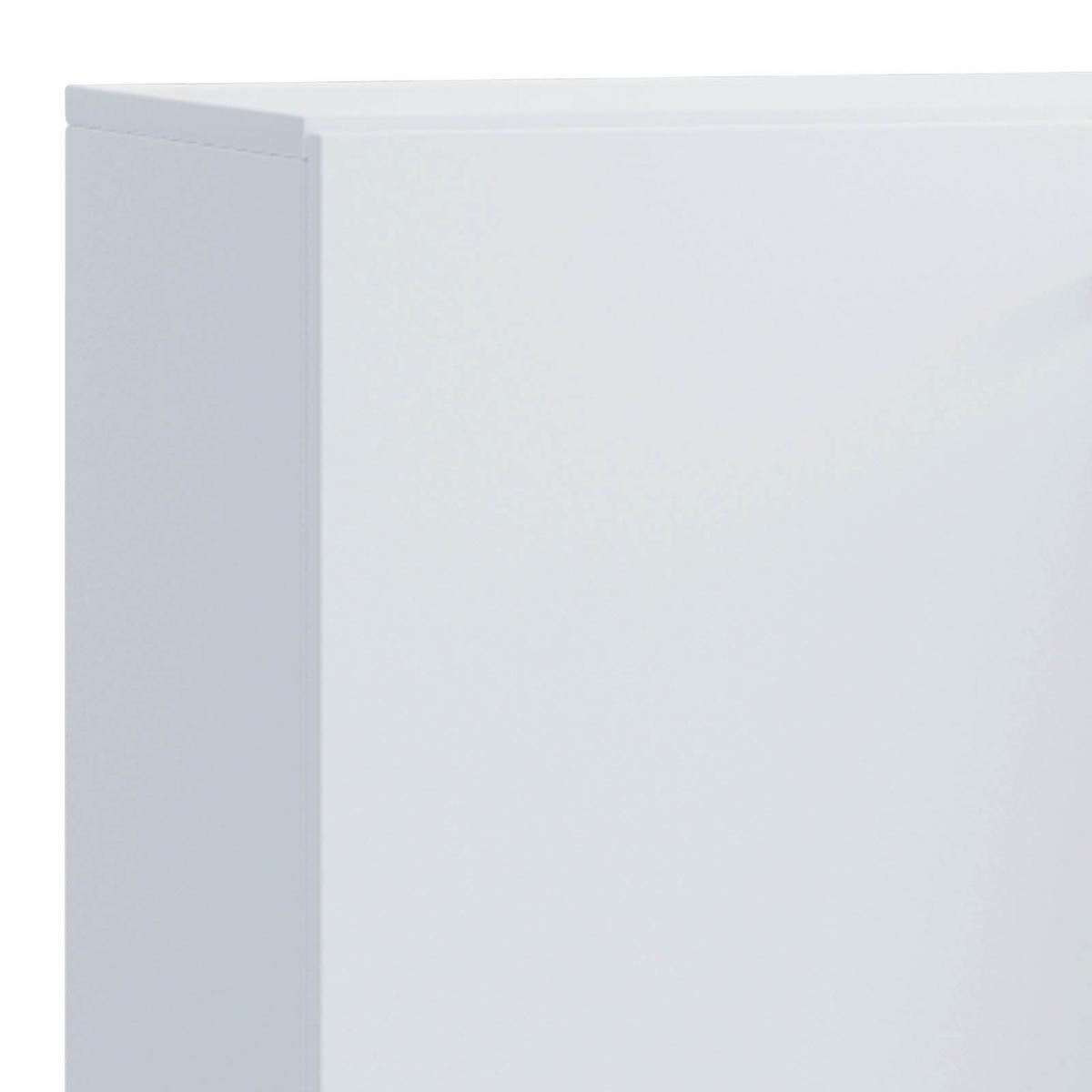 Aktenschrank Lona Weiß Dekor B: 70 cm - Weiß, Basics, Holzwerkstoff (70/74/39cm) - MID.YOU