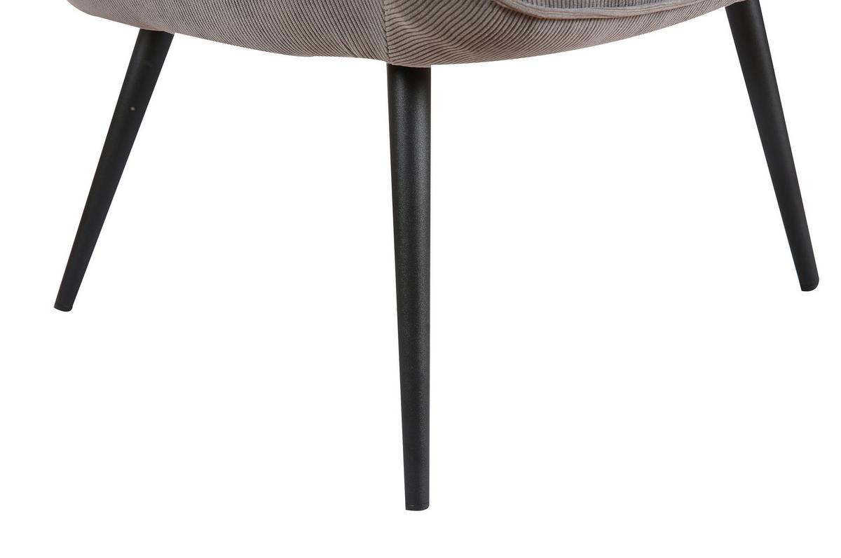 Polstersessel mit Armlehnen Uta Textil Grau/Schwarz - Schwarz/Grau, MODERN, Holzwerkstoff/Textil (72/97/80cm) - MID.YOU