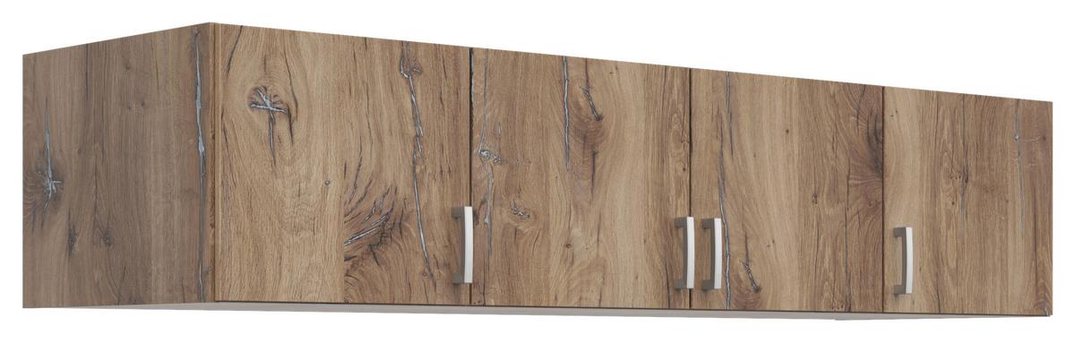 Nadstavec BRANDO 181cm dekor dub Flagstaff - farba duba/strieborná, Konventionell, kompozitné drevo/plast (181/39cm)