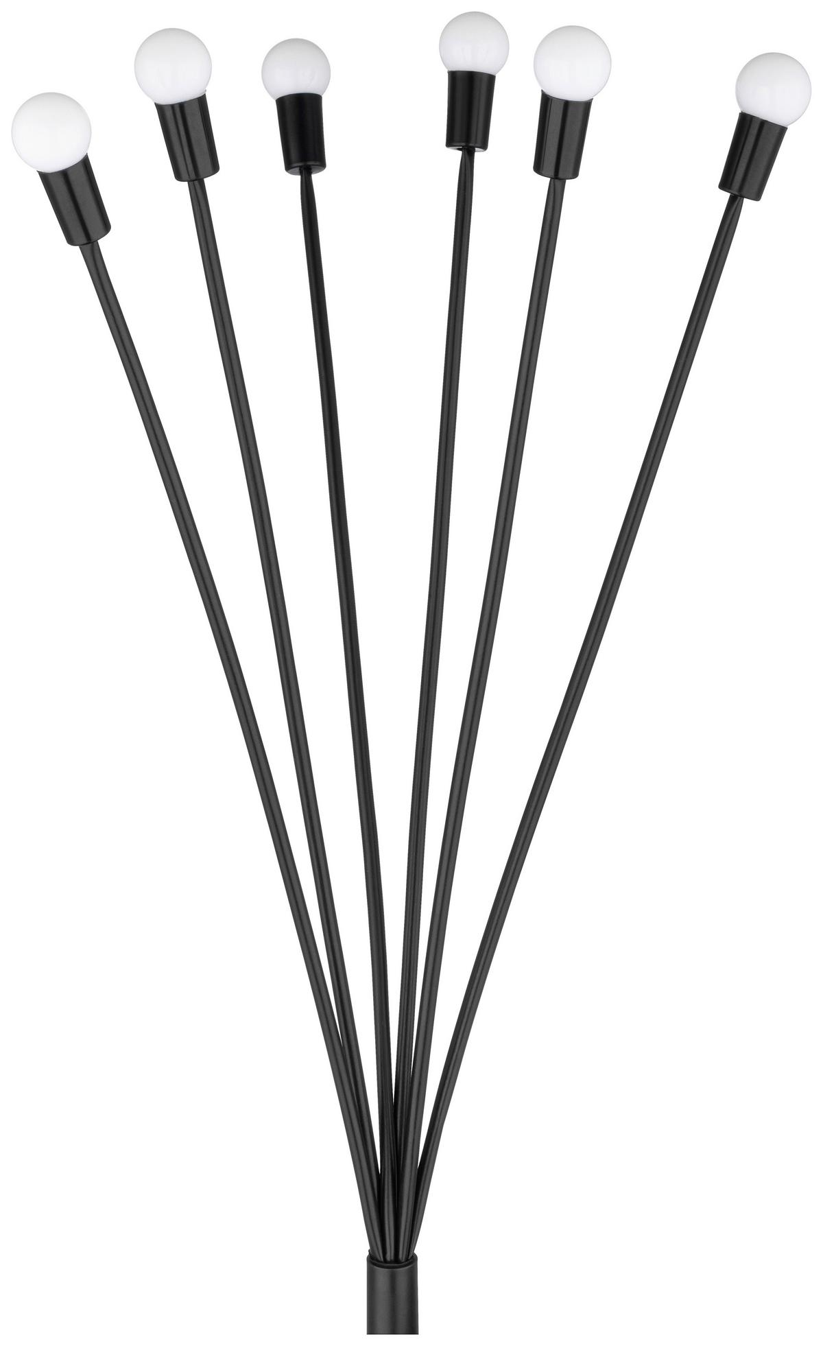 Solarleuchte Kalinda - Edelstahlfarben/Weiß, Basics, Kunststoff/Metall (67,5cm) - Homezone