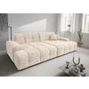 Bigsofa Bosco, Creme B: 304 cm - Creme/Schwarz, MODERN, Textil (304/87/155cm) - Livetastic