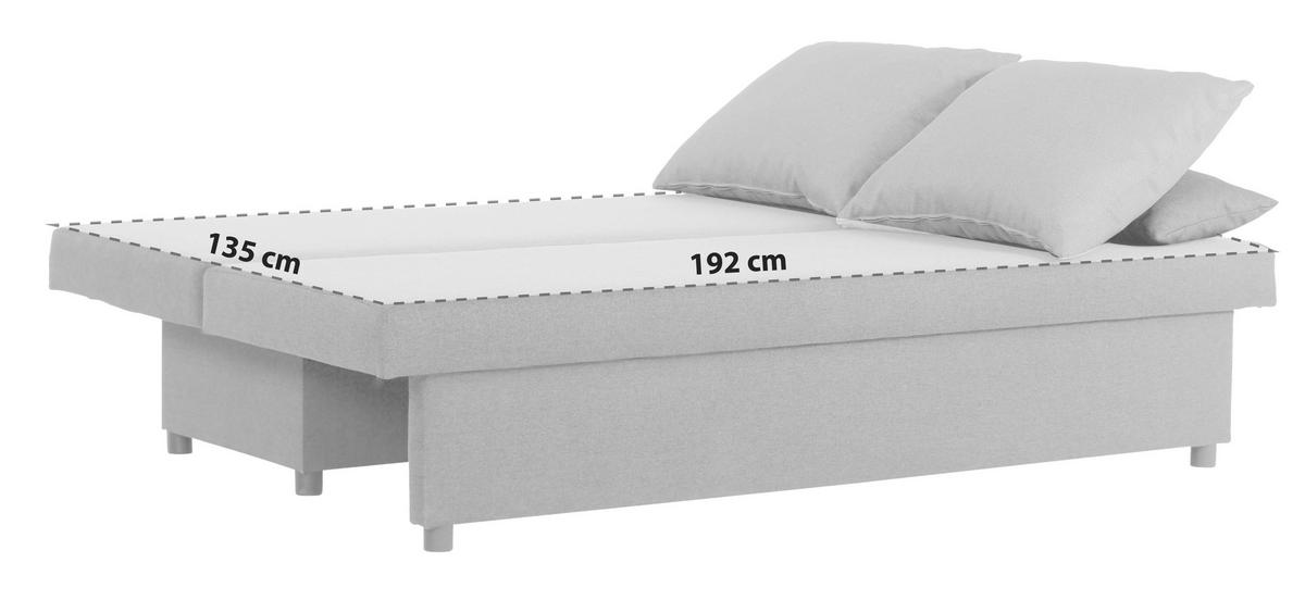 Kanapéágy Neo *top Ár* - kék/sötétszürke, Basics, textil (192/82/82cm) - Best Price