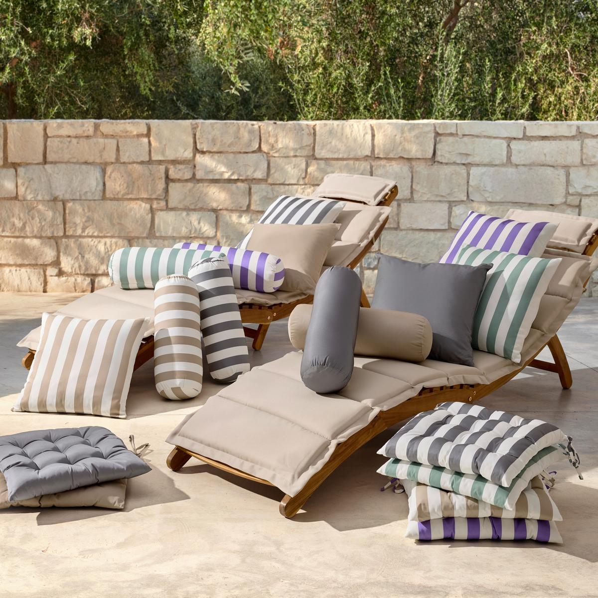 VÁLCOVÝ ANATOMICKÝ POLŠTÁŘ AMORE GESTREIFT - bílá/béžová, textil (15/45cm) - Mömax