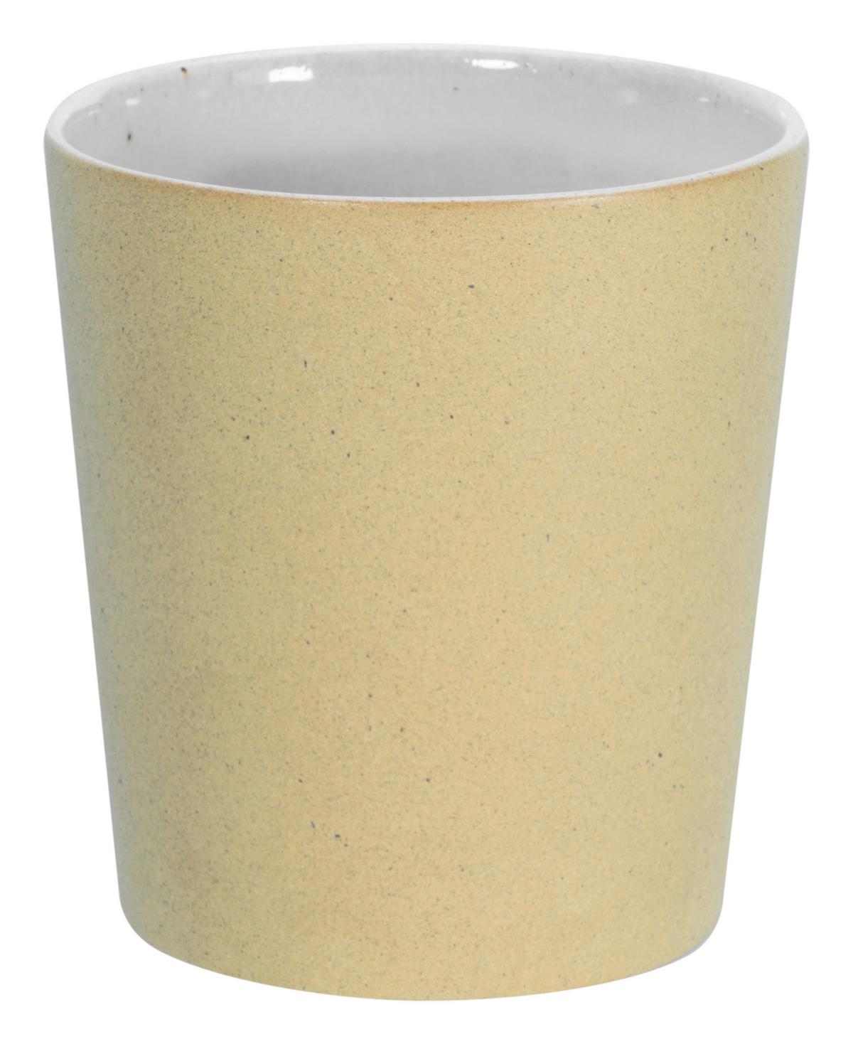 Kaffeebecherset Futuro Weiß, Beige L: 22,5 cm - Beige/Weiß, Basics, Keramik (22,5/22,5/13,5cm) - Creatable