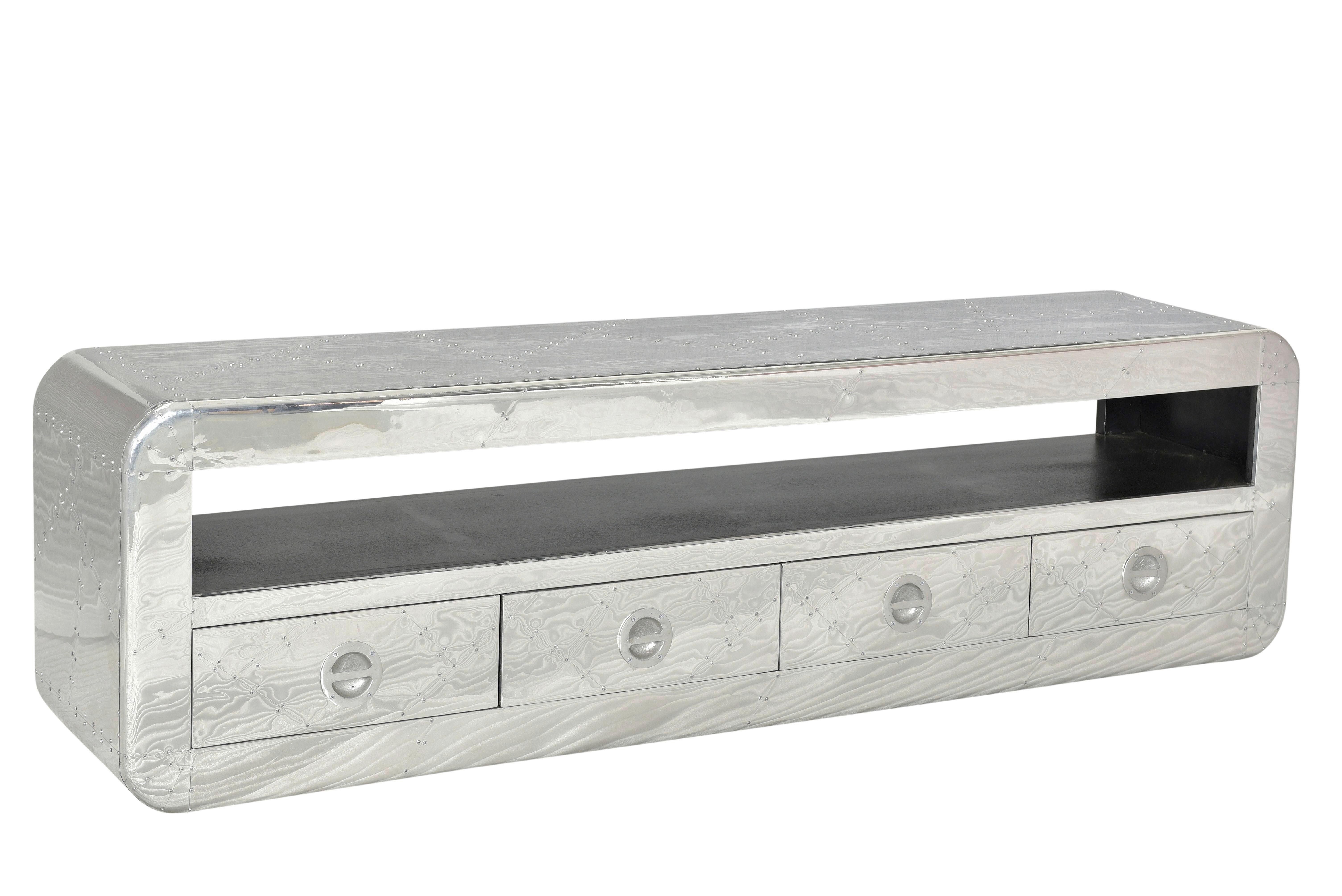 LOWBOARD Silberfarben B: 200cm - Silberfarben, Design, Holz/Holzwerkstoff (200/56/40cm) - MID.YOU
