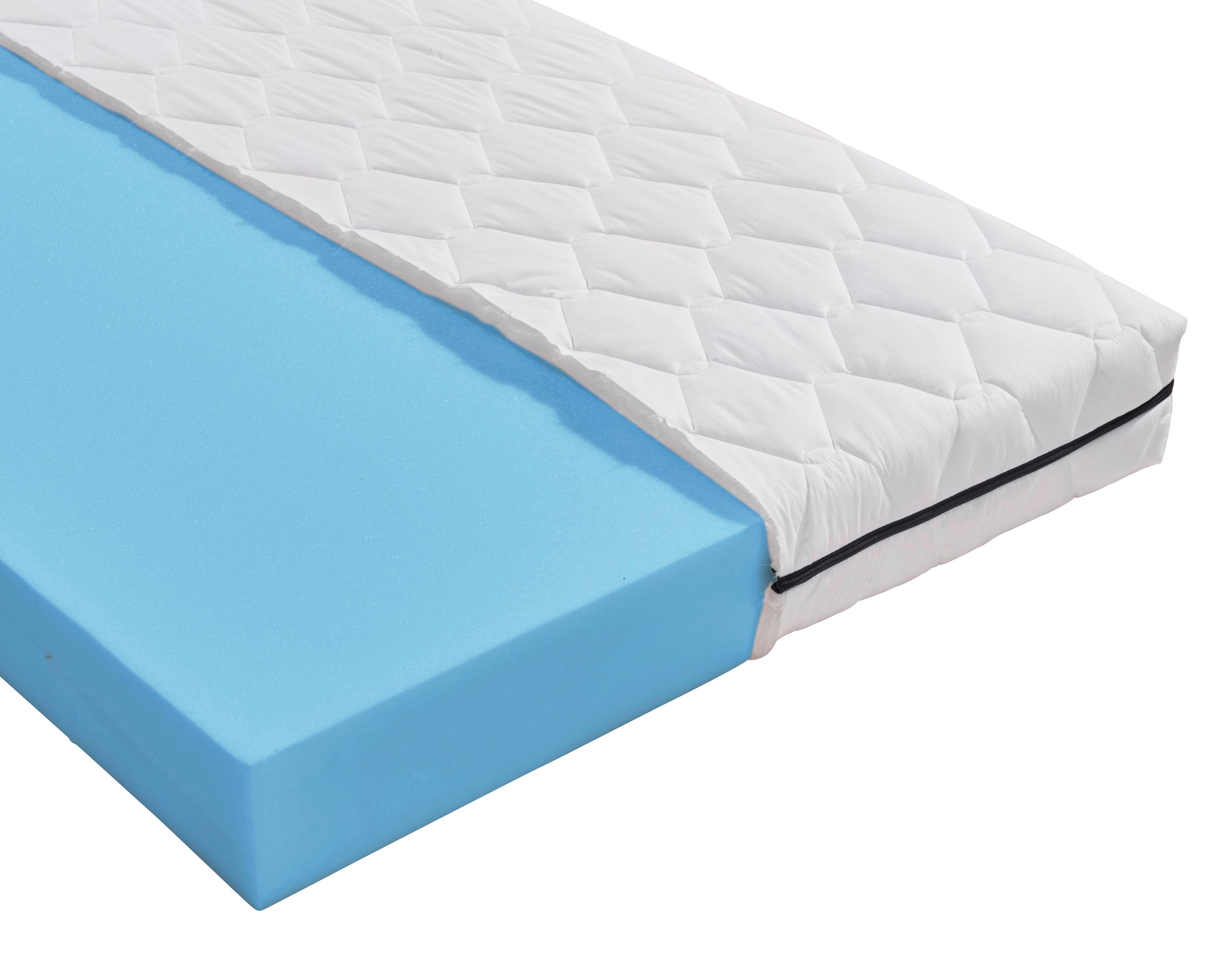 Komfortschaummatratze Base 90x200 cm H2 H: 13 cm - Weiß, MODERN, Textil (200/90cm) - Livetastic