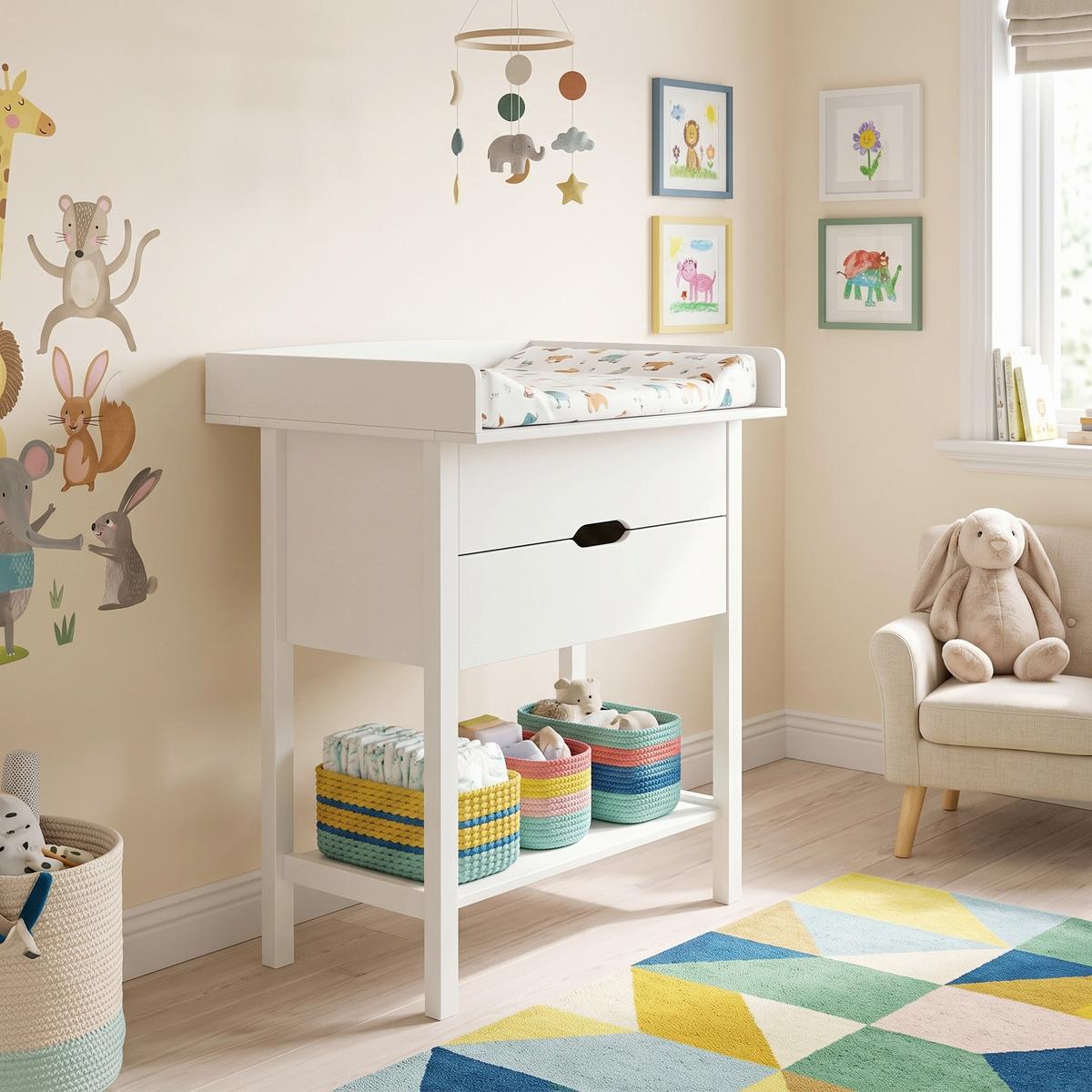 Wickelkommode Isabella weiß, B: 79 cm - Weiß, MODERN, Holz/Holzwerkstoff (79/103,5/68cm) - MID.YOU