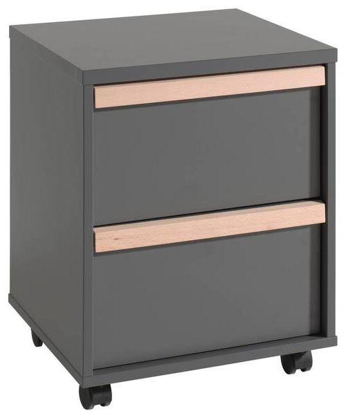 Rollcontainer London Anthrazit Bht: 48,1x60x44 Cm - Anthrazit, MODERN, Holzwerkstoff (48,1/60/44cm) - MID.YOU