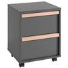 Rollcontainer London Anthrazit Bht: 48,1x60x44 Cm - Anthrazit, MODERN, Holzwerkstoff (48,1/60/44cm) - MID.YOU