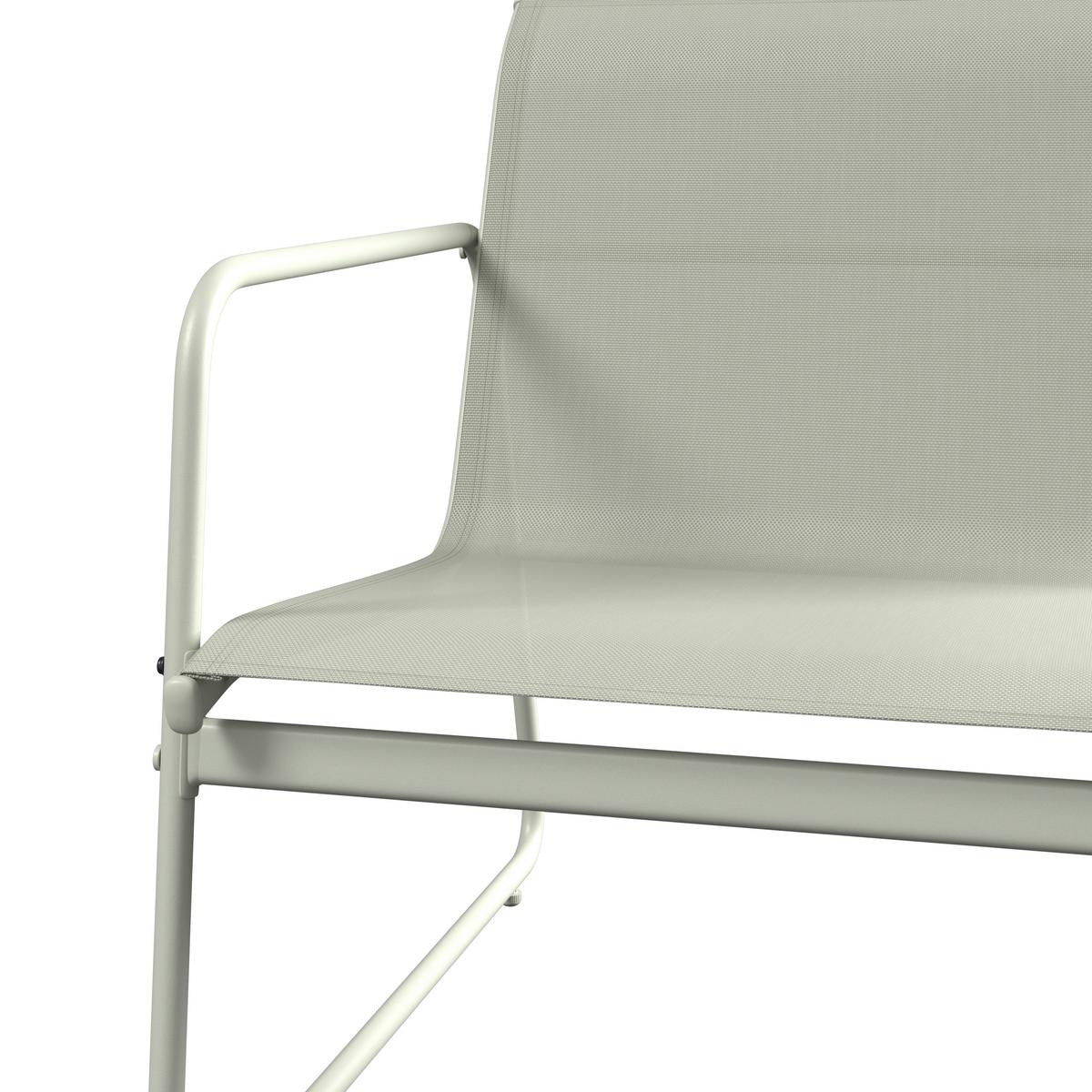 SÚPRAVA ZÁHRADNÉHO NÁBYTKU ALIN 2 - šalviovozelená, Basics, kov/textil - Mömax