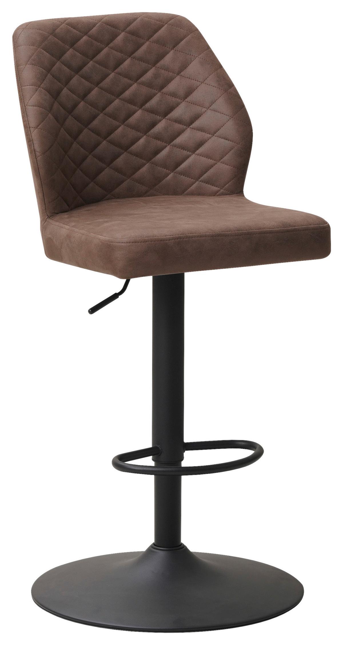 Barhocker-set Grayson - Taupe/Schwarz, KONVENTIONELL, Textil/Metall (42/114/52cm) - MID.YOU