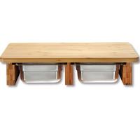 Schneidebrett Aus Holz Mit 2 Auffangschalen L/b: 42/28,5 Cm - Naturfarben, Basics, Holz (42/28,5/8,5cm) - Kesper