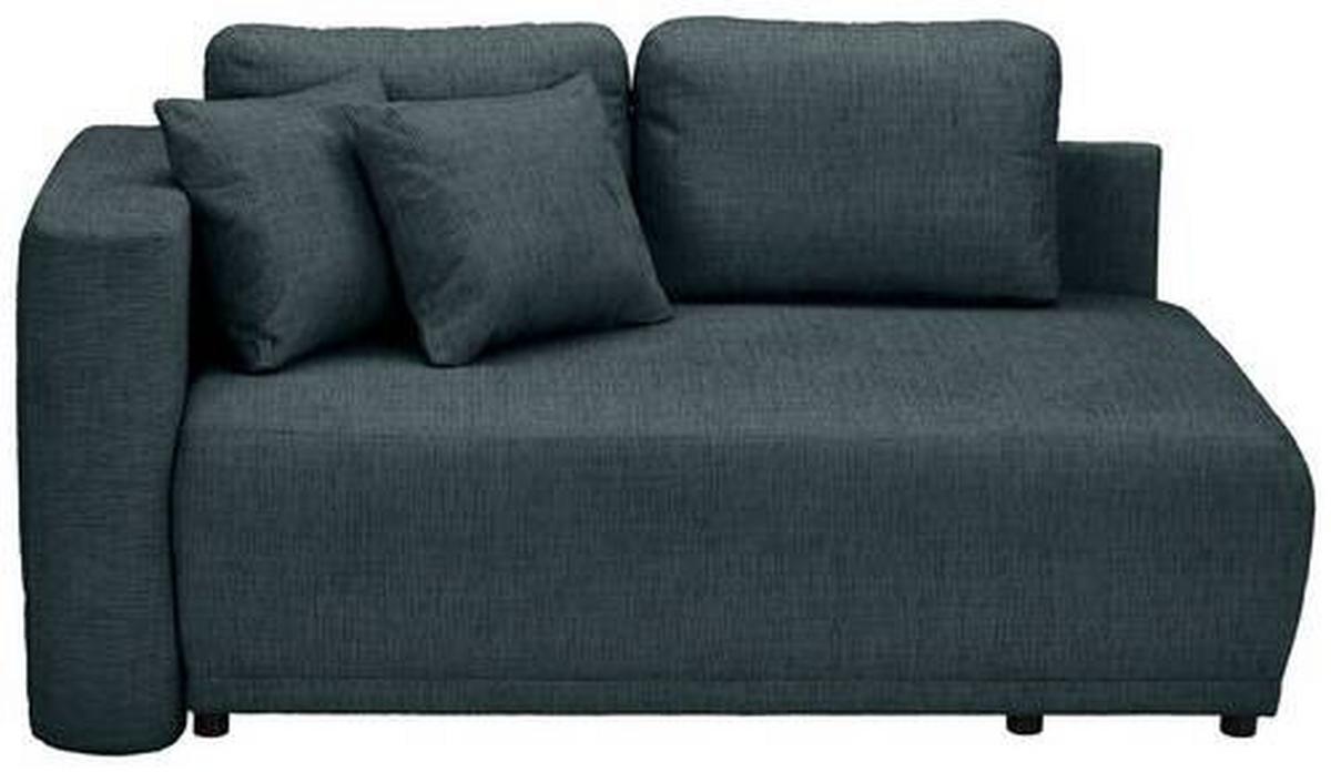 Chaiselongue Nello - Schwarz/Dunkelblau, KONVENTIONELL, Textil (93/73/171cm) - MID.YOU