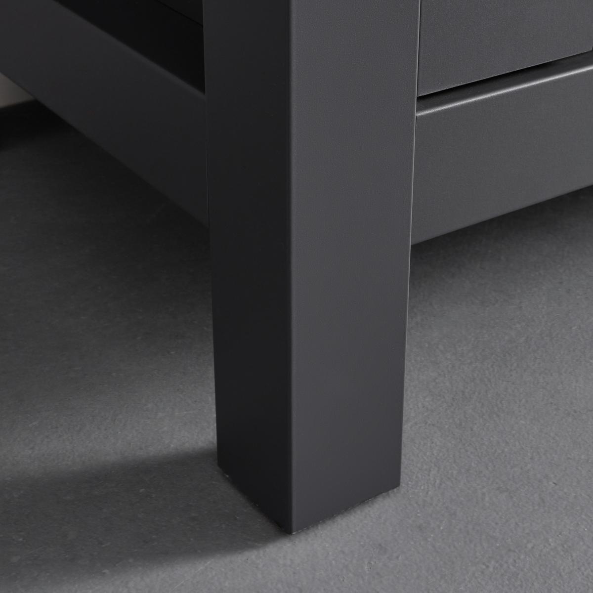 Trendová komoda Claudio š: 199cm - černá/tmavě šedá, Moderní, dřevo/plast (199/96/44cm) - Bessagi Home