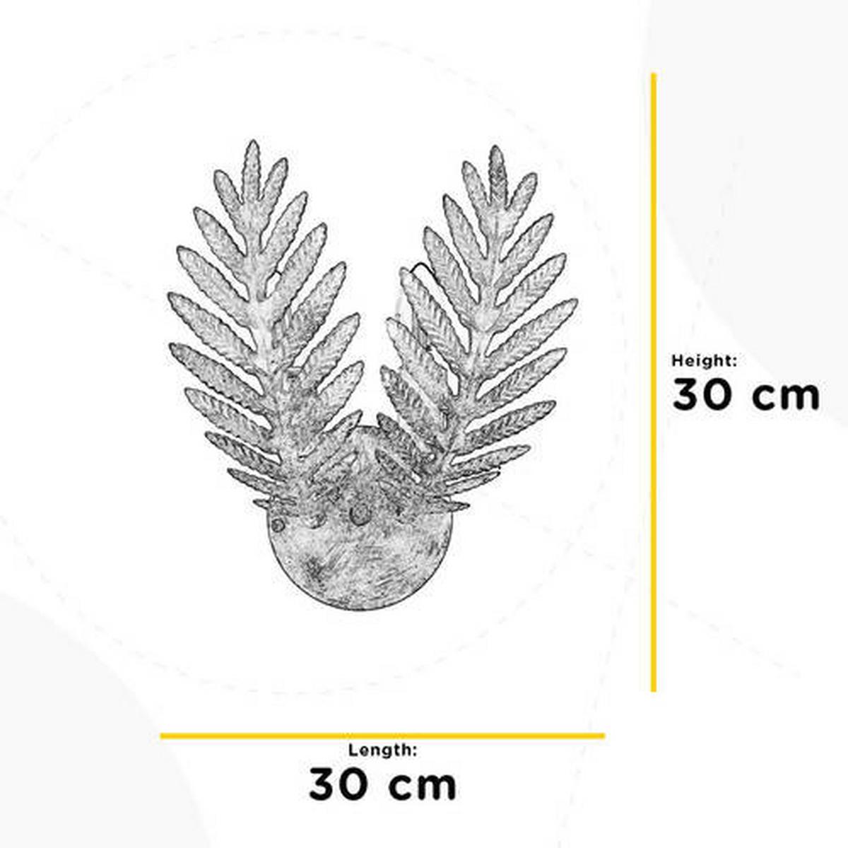 Wandleuchte 4996/Ap2a - Weiß, Natur, Metall (30/14cm)