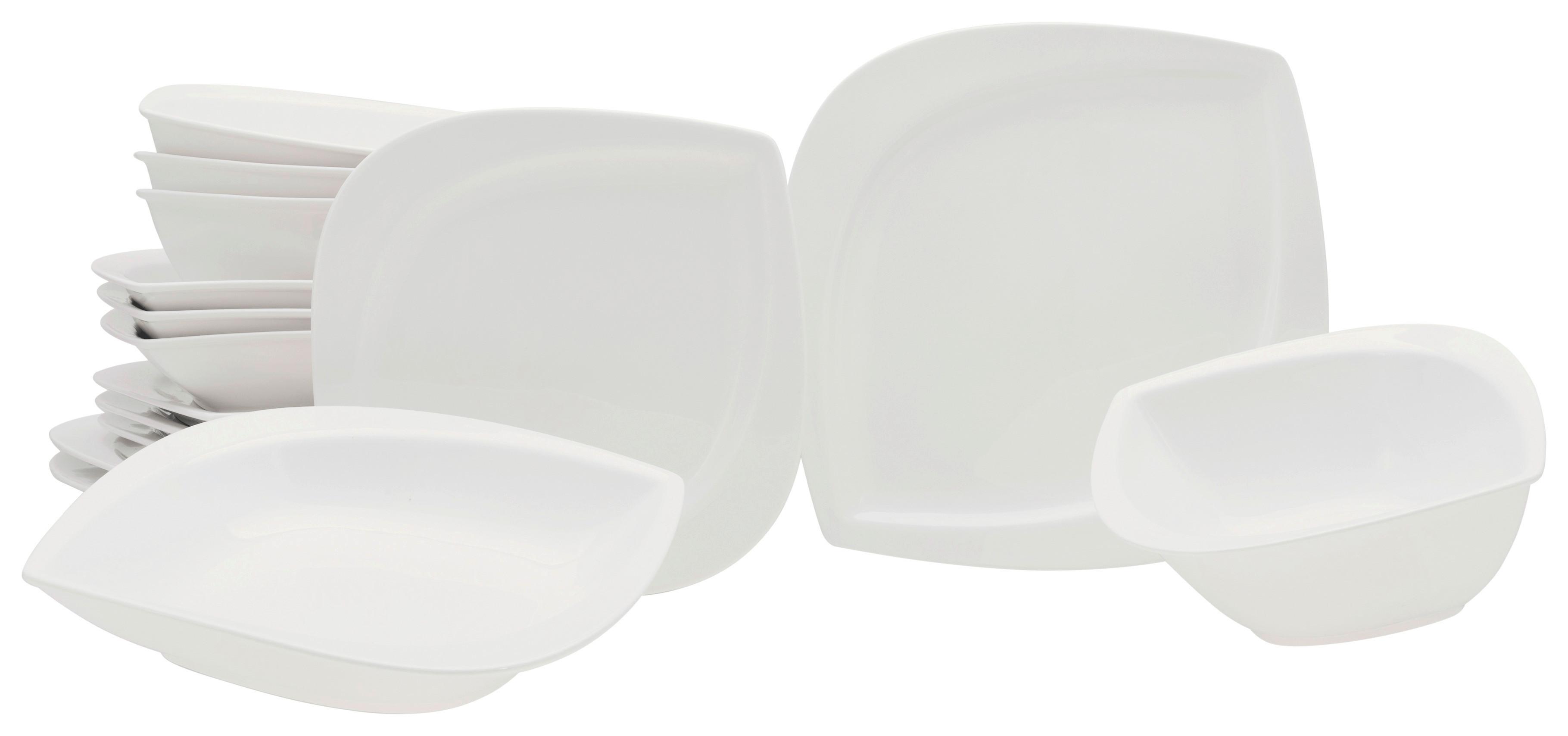 Kombiservice Melbourne Weiß 16-Tlg - Weiß, Basics, Keramik - Creatable
