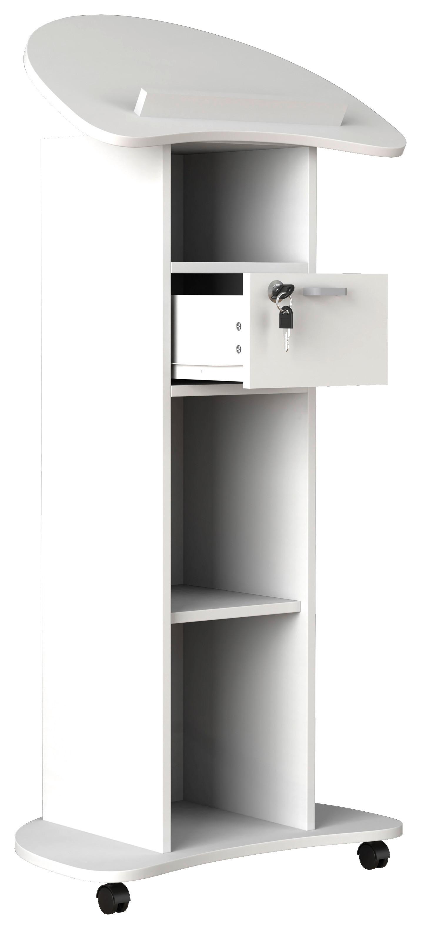 Stehpult Redola M B: 56 cm Weiß