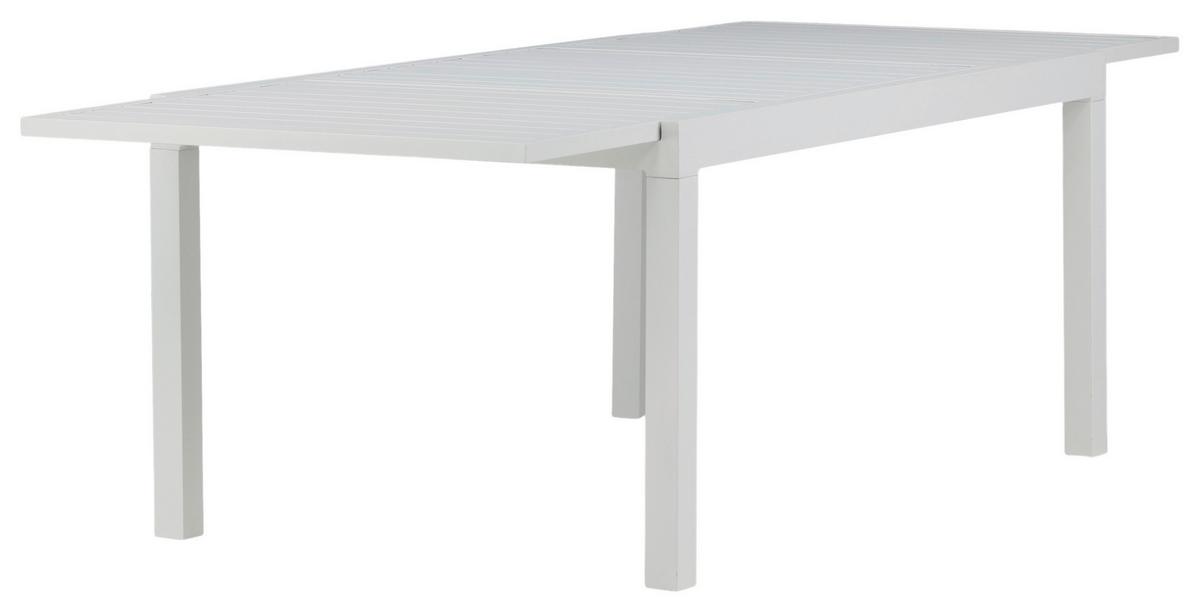 Gartentisch Marbella - Weiß, KONVENTIONELL, Metall (160/100/75cm) - Gardenson